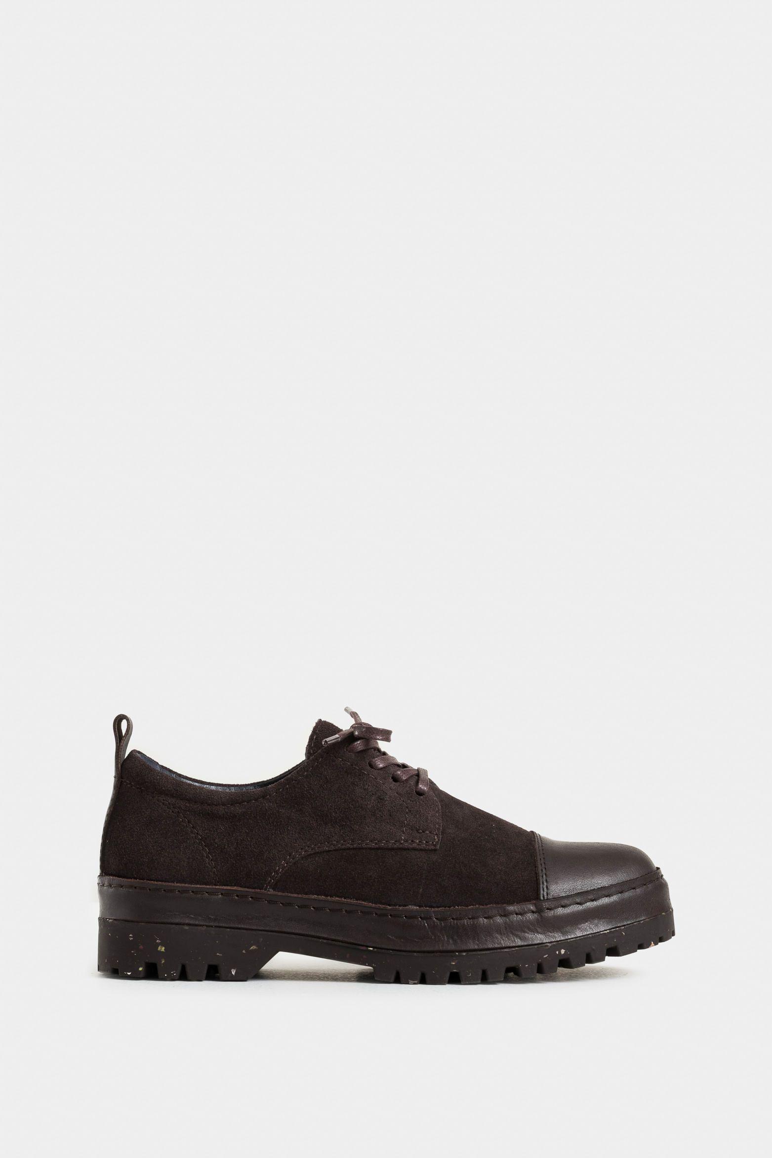 Vélez Zapatos Cordón Sunset De Cuero Para Hombre Café-0