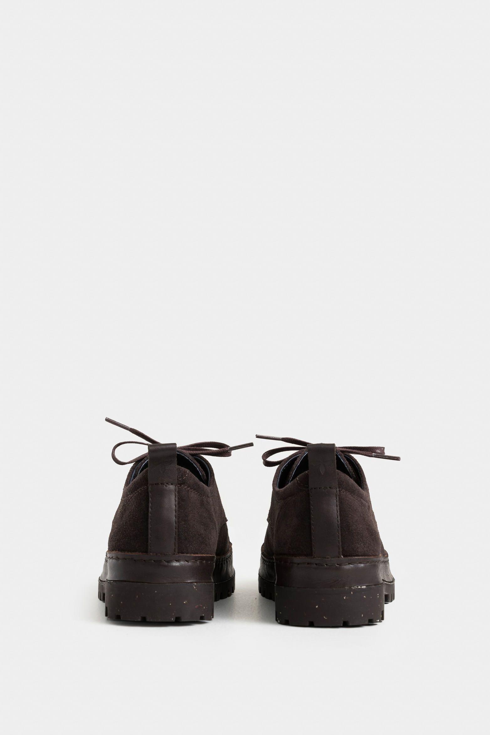 Vélez Zapatos Cordón Sunset De Cuero Para Hombre Café-2