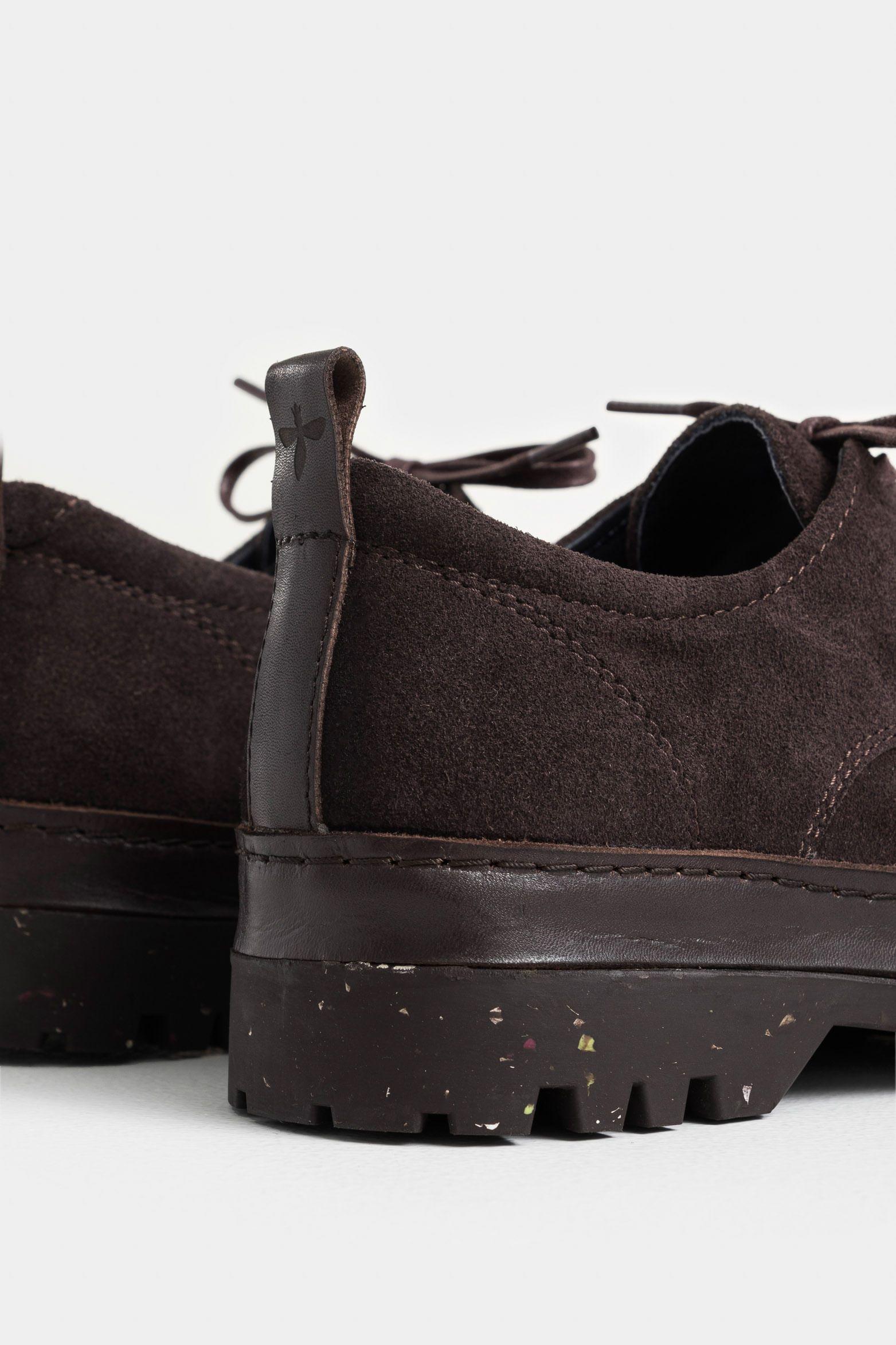 Vélez Zapatos Cordón Sunset De Cuero Para Hombre Café-4