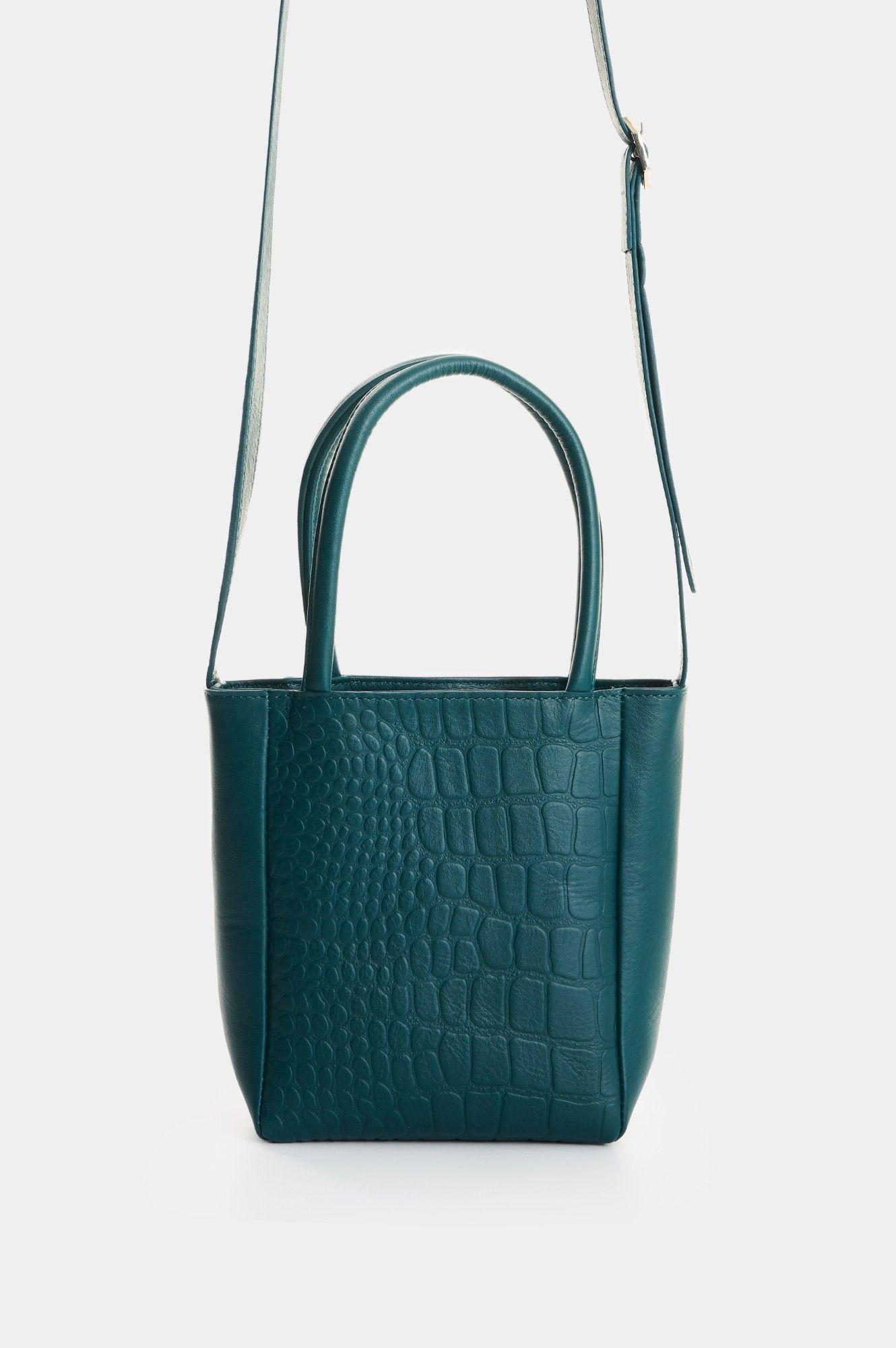 Vélez Cartera Bandolera Cuero Grabado Mujer Cala Agua Marina-2