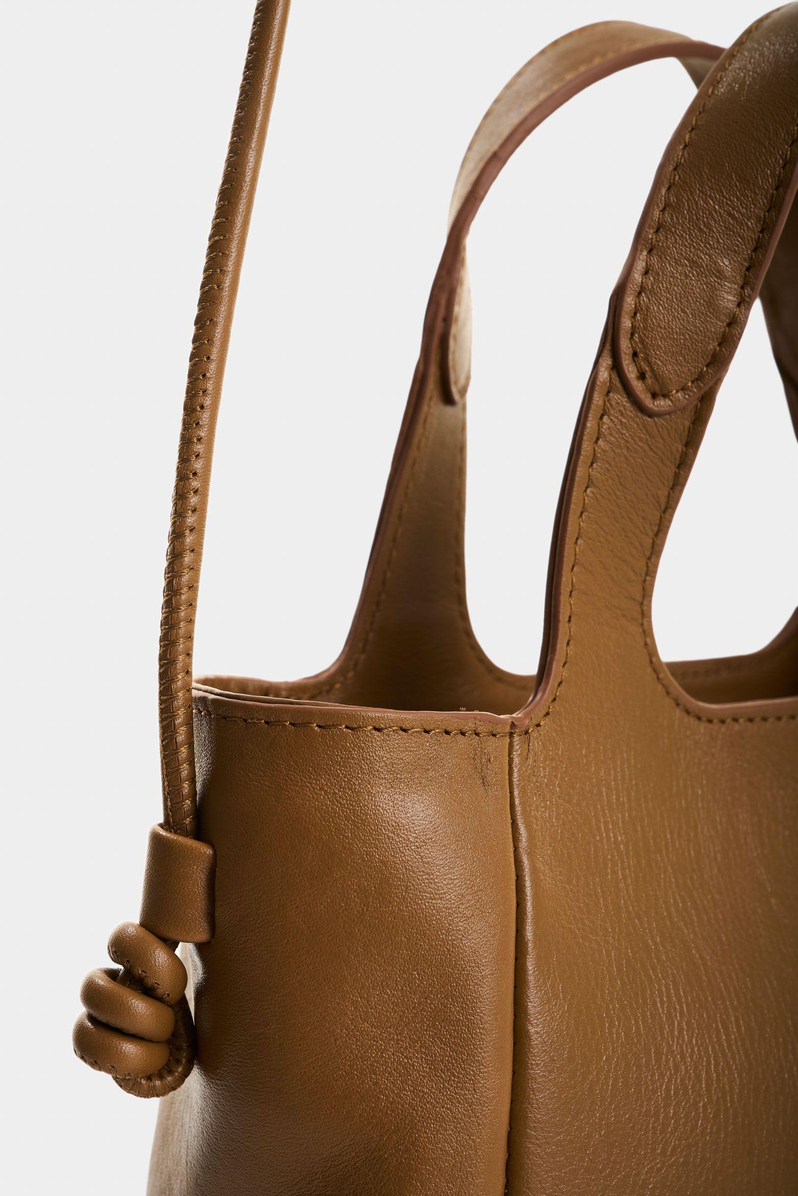 Vélez Manos Libres De Cuero Para Mujer Ailana Miel-3