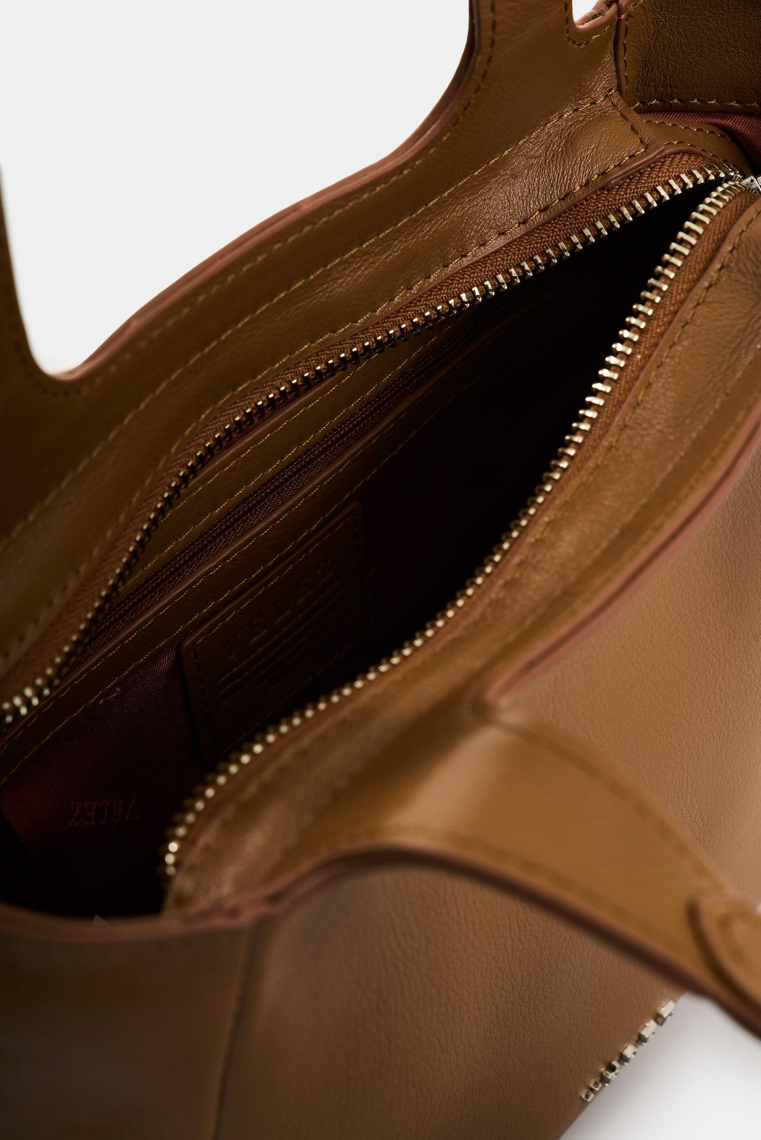 Vélez Manos Libres De Cuero Para Mujer Ailana Miel-4