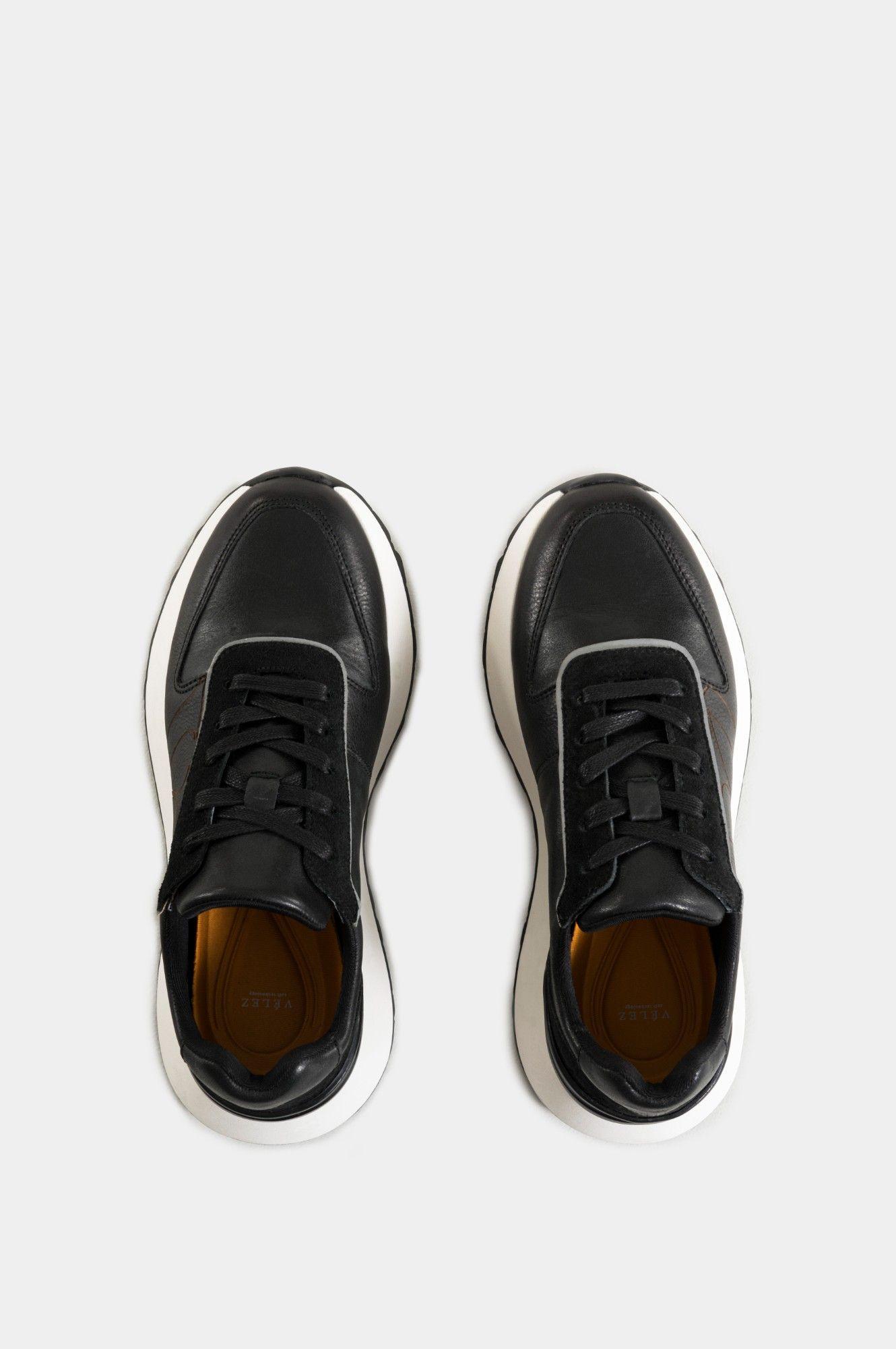 Vélez Zapatilla Tenis Australis Cuero Y Carnaza Mujer  Negro-3