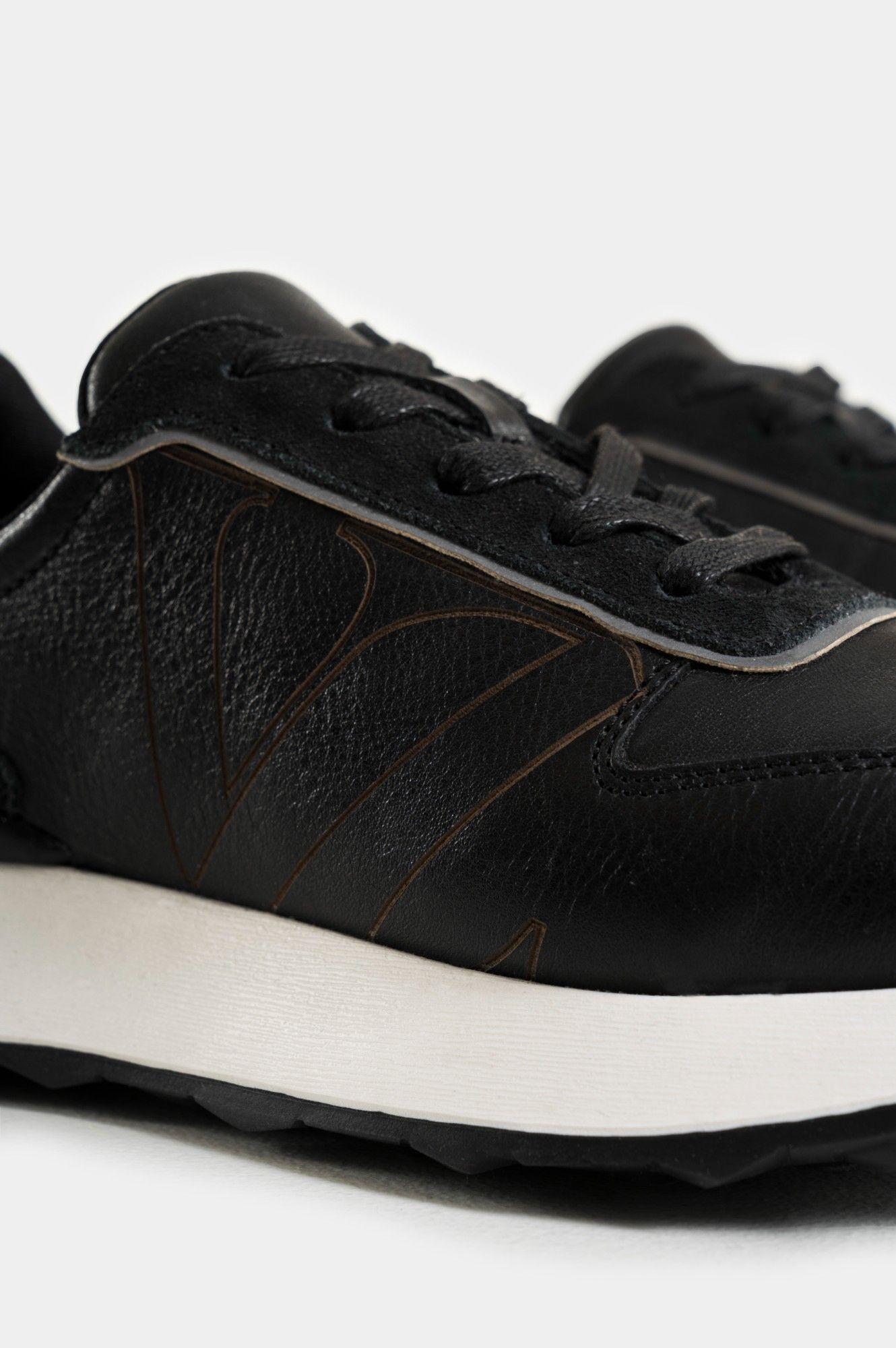 Vélez Zapatilla Tenis Australis Cuero Y Carnaza Mujer  Negro-4