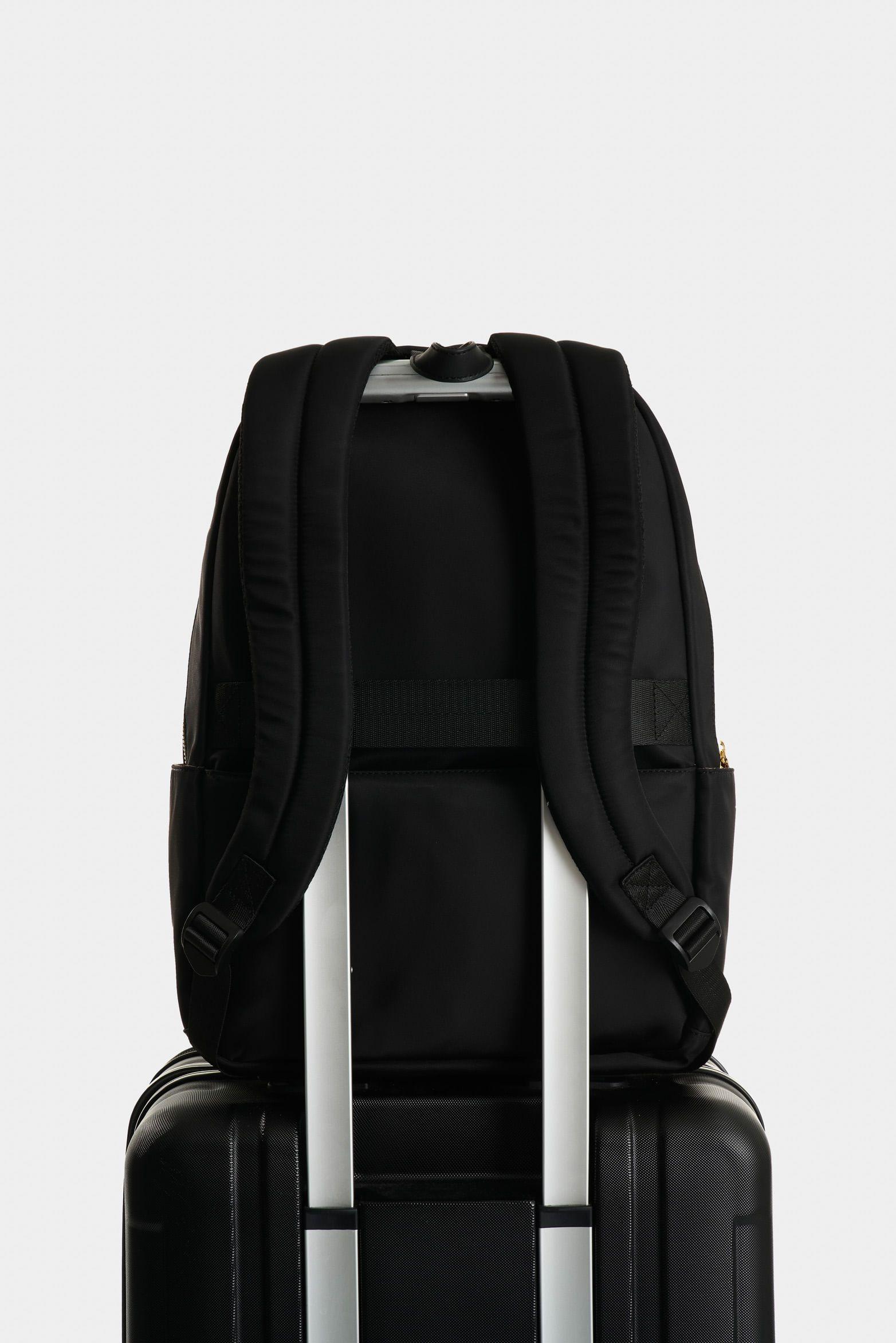 Vélez Tula Morral En Lona Y Cuero  Mujer Biel Negro-2