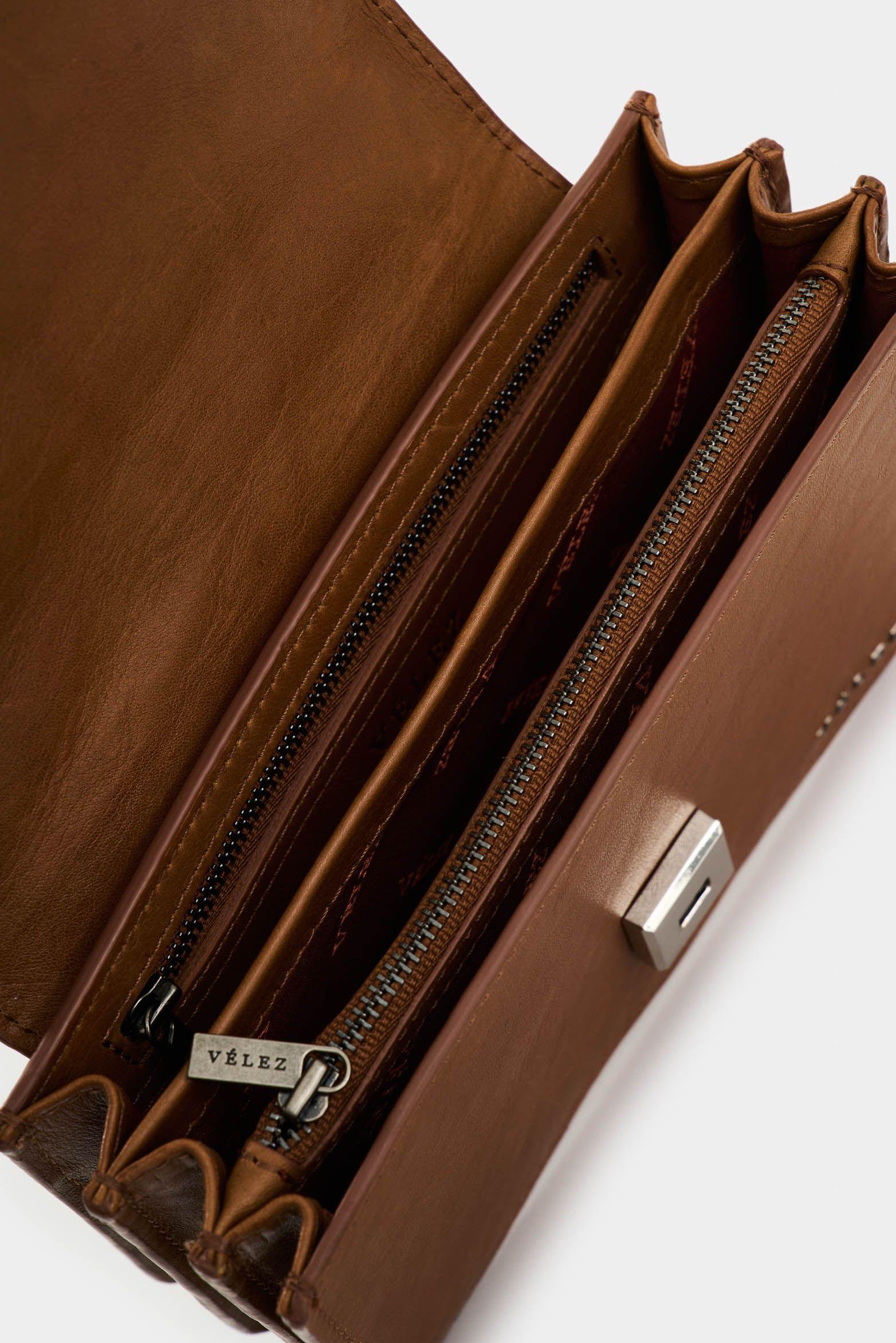 Vélez Manos Libres De Cuero Para Mujer Garniel Miel-4