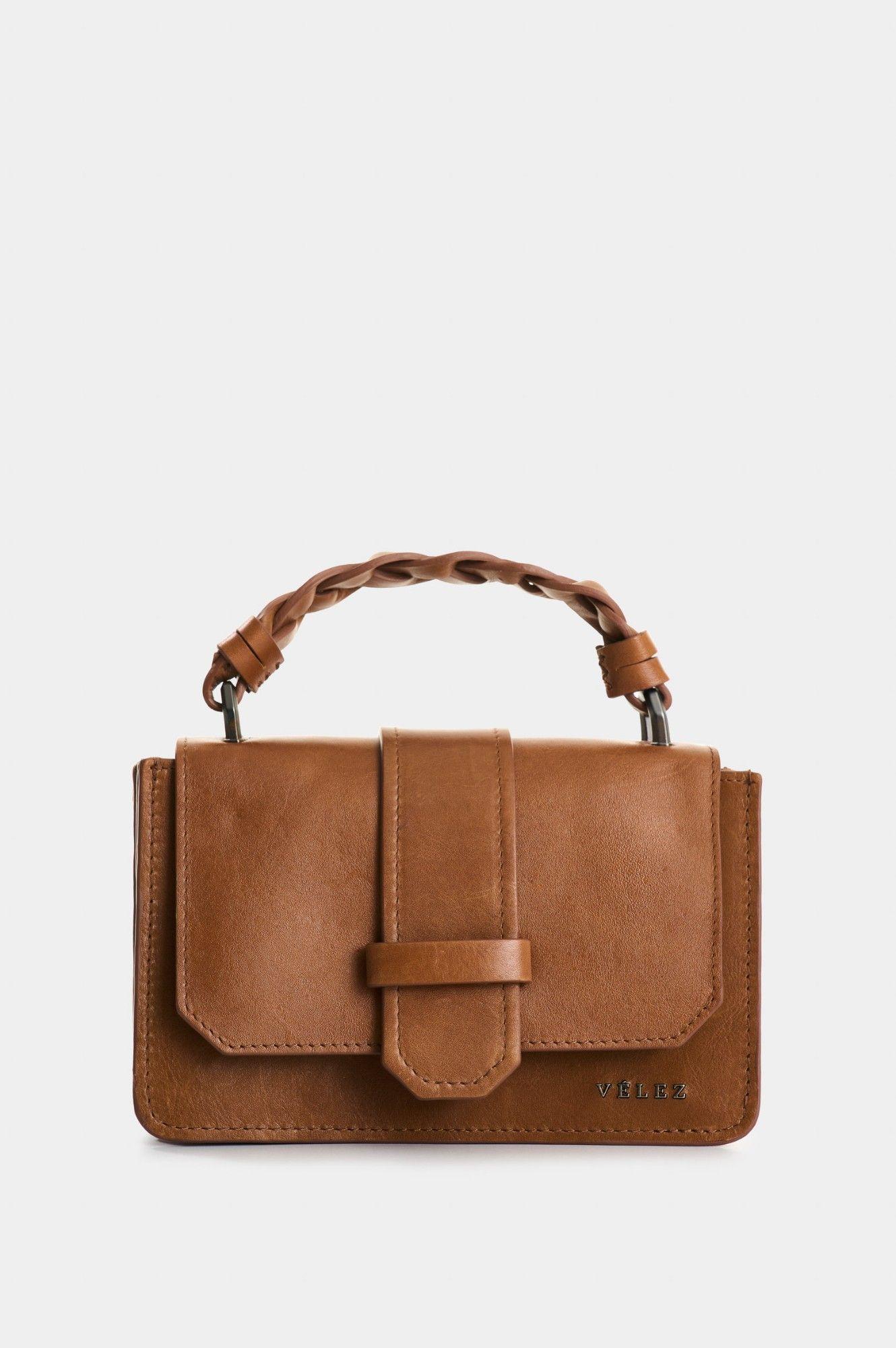 Vélez Cartera Bandolera De Cuero Para Mujer Garniel Miel-0
