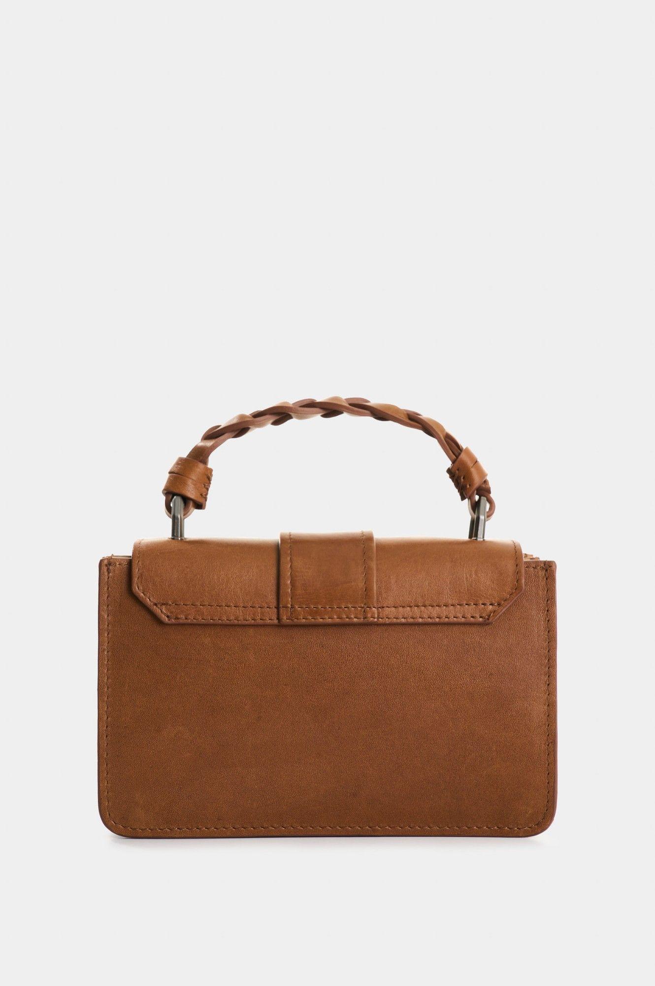 Vélez Cartera Bandolera De Cuero Para Mujer Garniel Miel-2