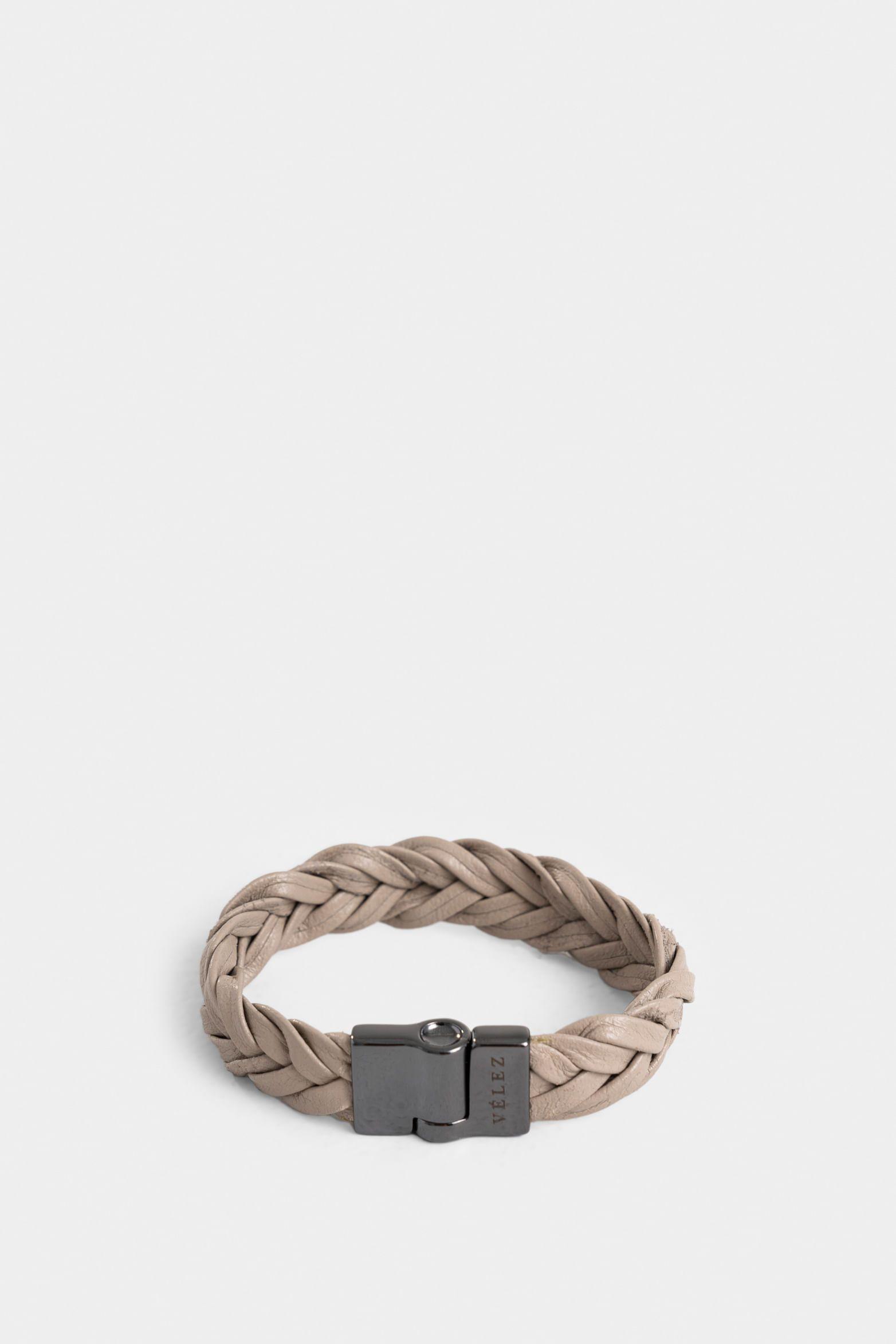 Manilla leo 2.0 de cuero para hombre trenzada Arena-0