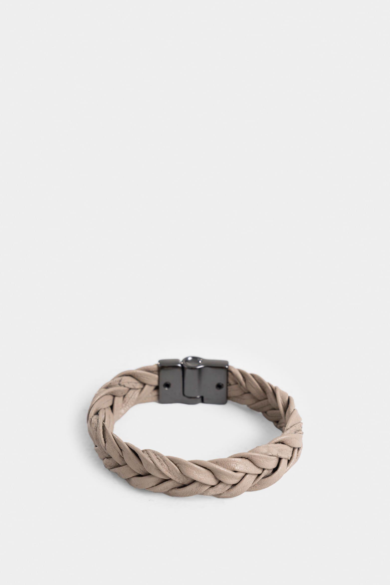 Manilla leo 2.0 de cuero para hombre trenzada Arena-2