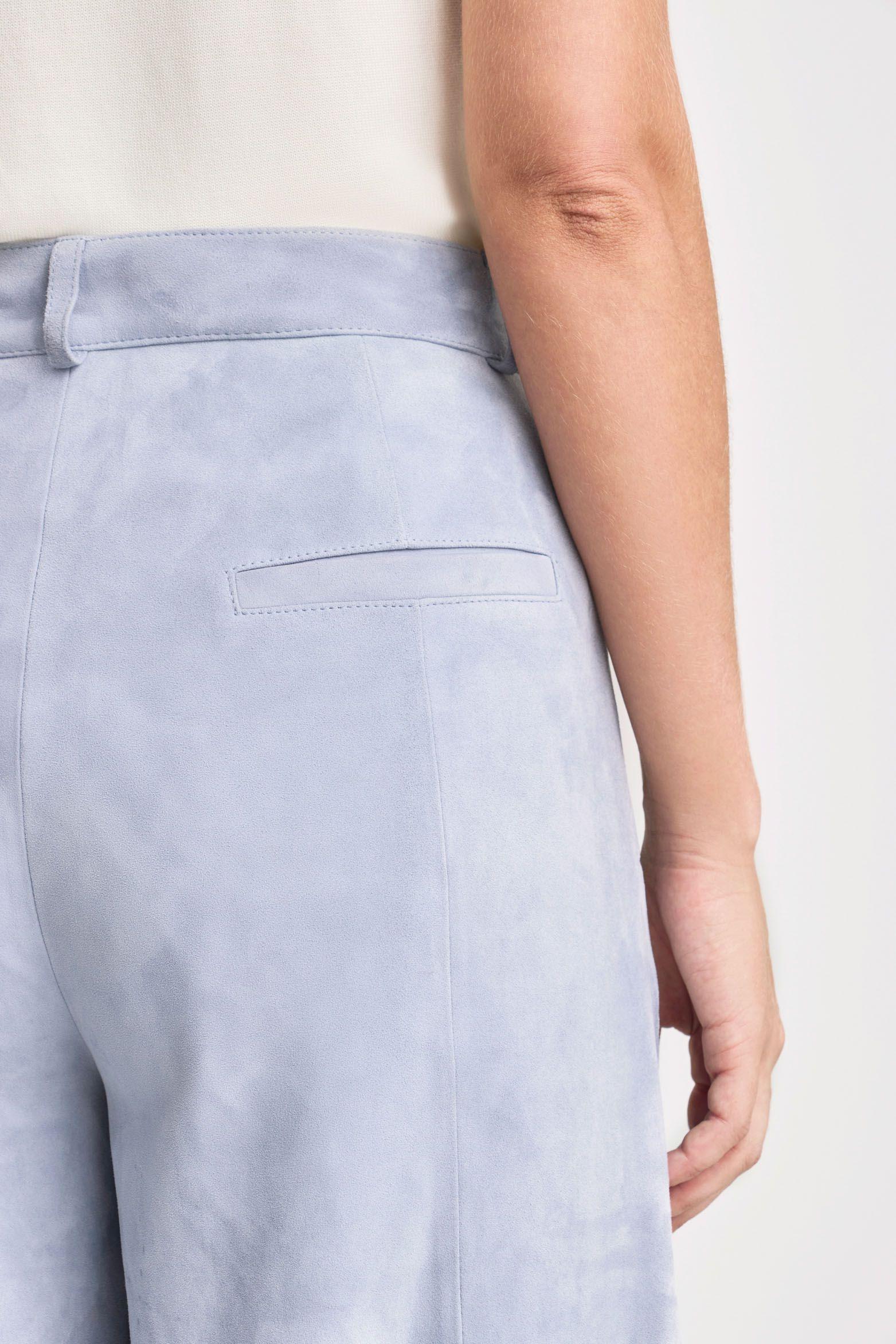 Vélez Pantalón Wide Leg San Jacinto Cuero Mujer Azul Claro-3