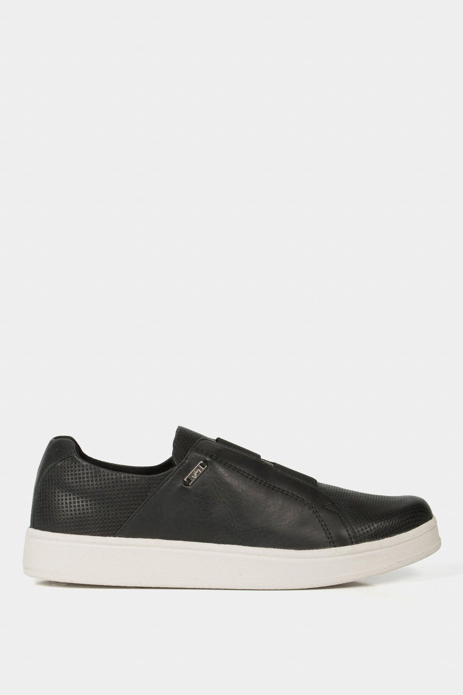 Vélez Mocasines Forma De Cuero Grabado Negro-0