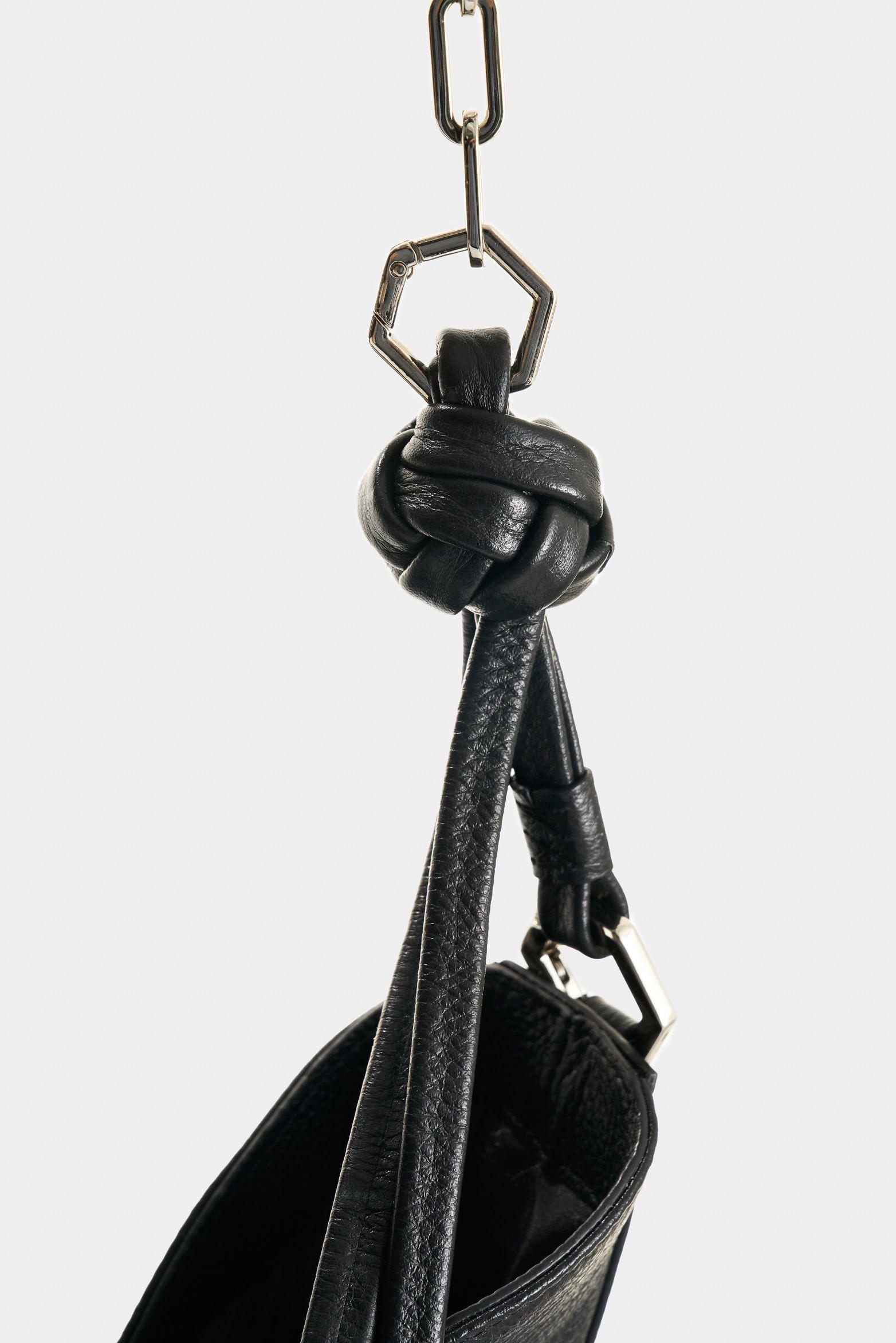 Vélez Shopping De Cuero  Mujer Luna Negro-3