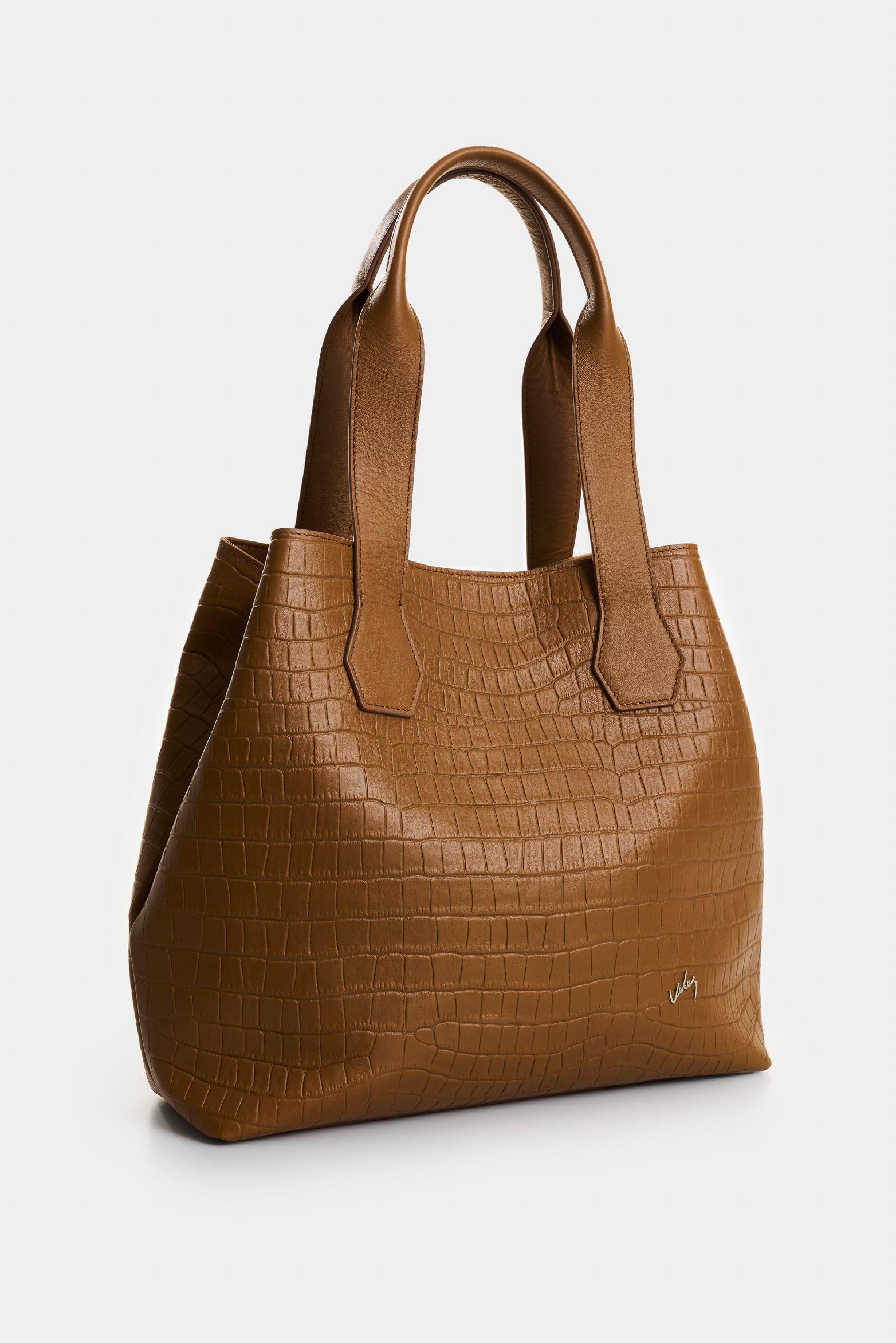 Vélez Shopping Silene De Cuero Para Mujer Grabado Miel-1