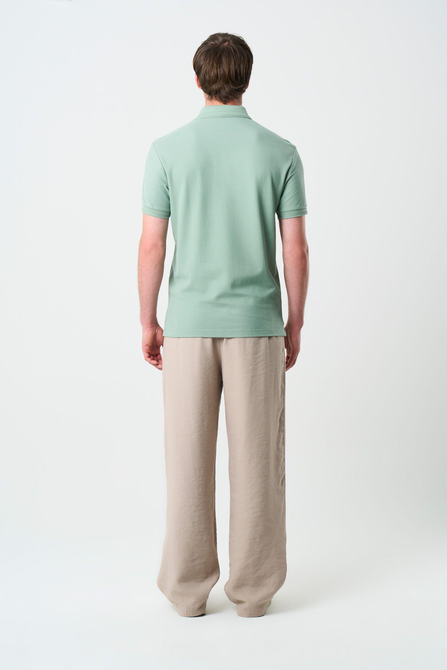 Vélez Polera Cuello Summer Hombre Semi Ajustada Agua Marina-2