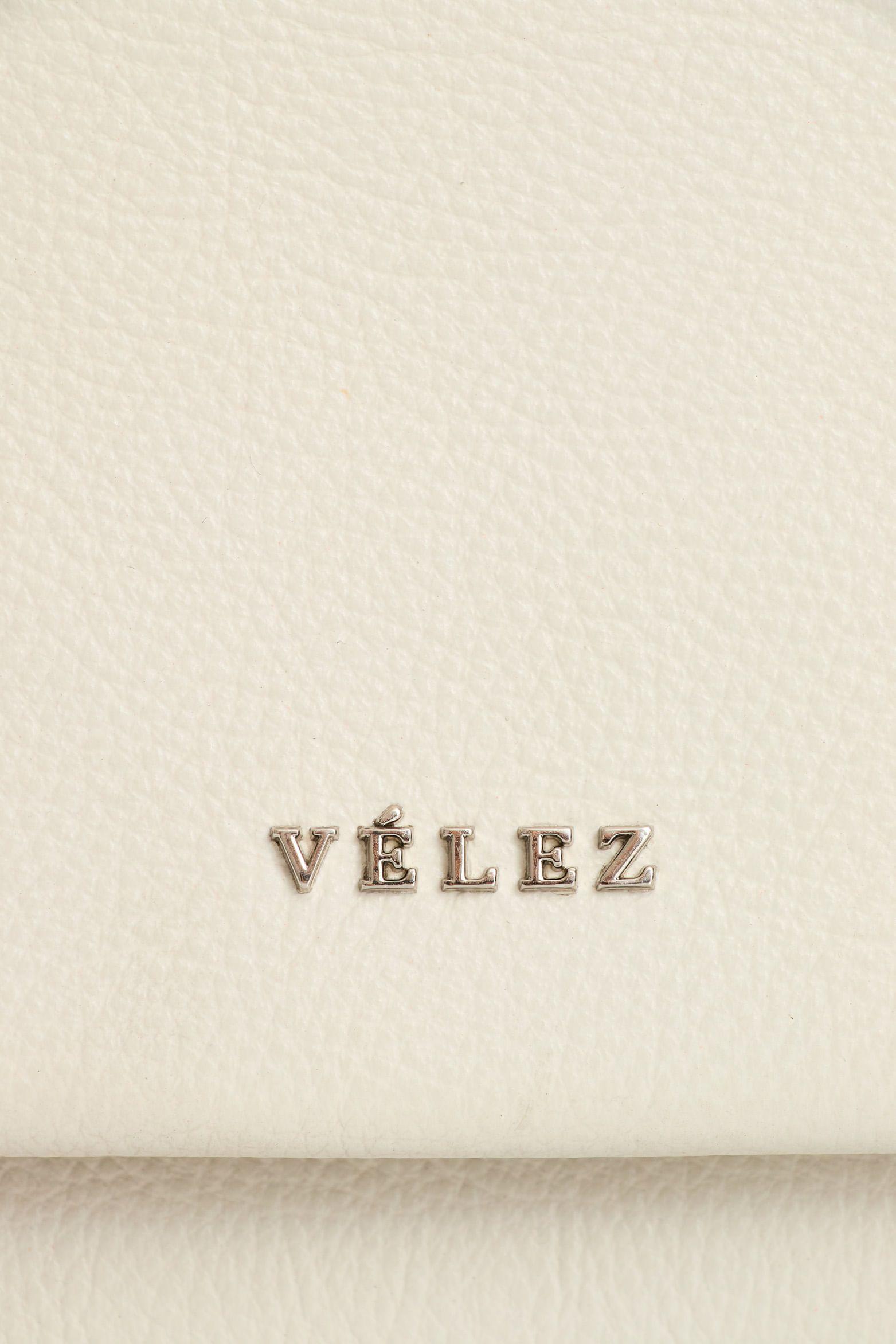 Vélez Bowling Lili De Cuero Para Mujer Con Cadena Blanco-3