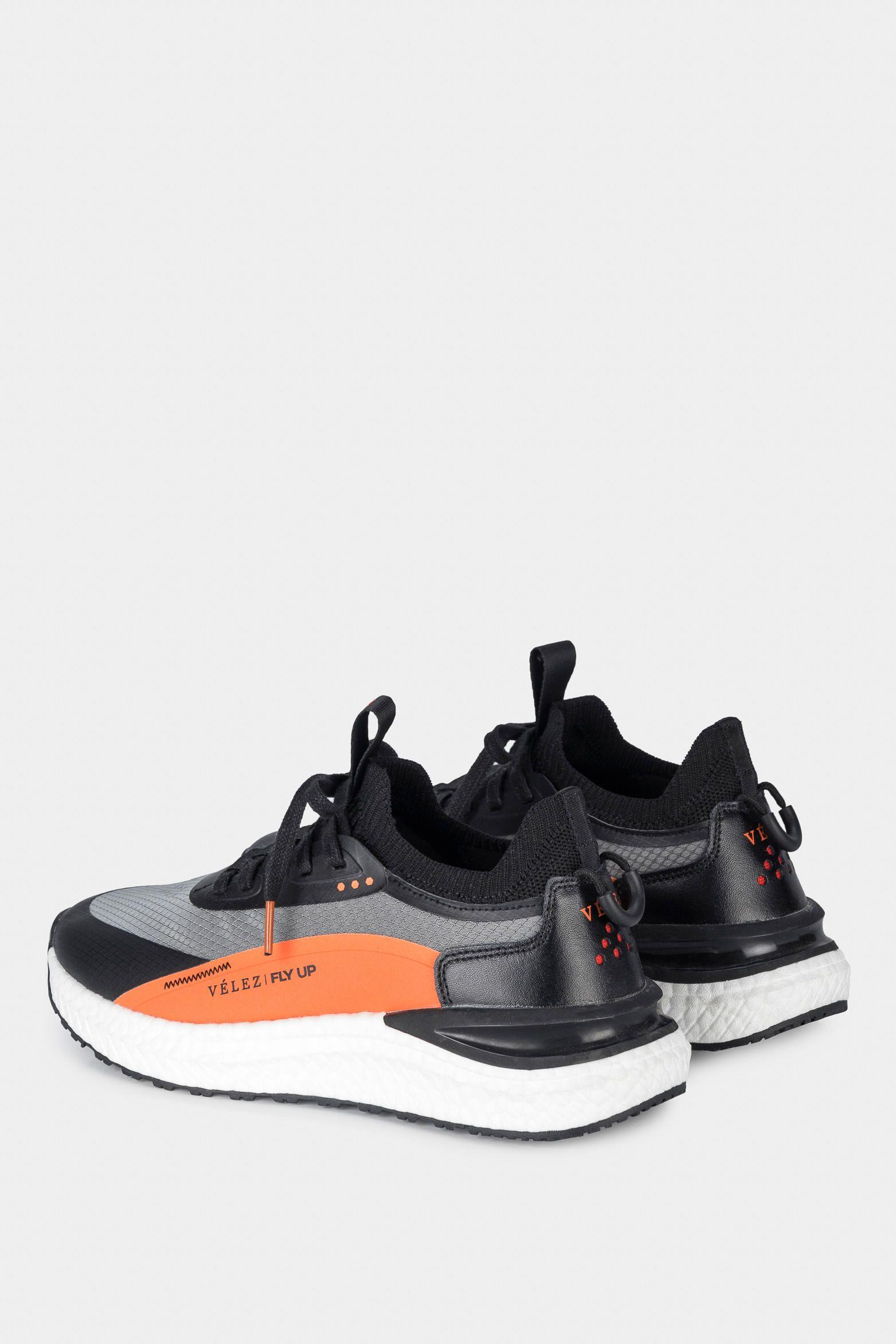 Vélez Zapatillas Fly Up Retro Para Mujer Deportivos Negro-2