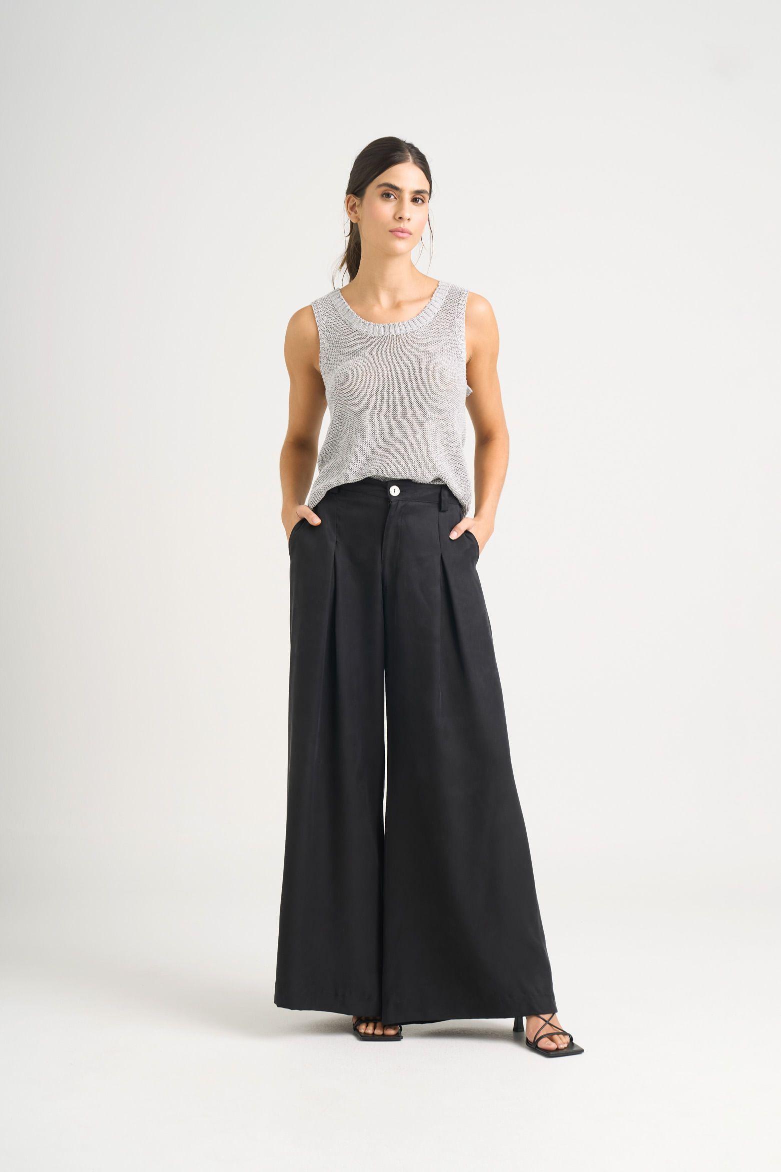 Vélez Polera Tejida Para Mujer Efecto Metalizado Lúre Gris-1