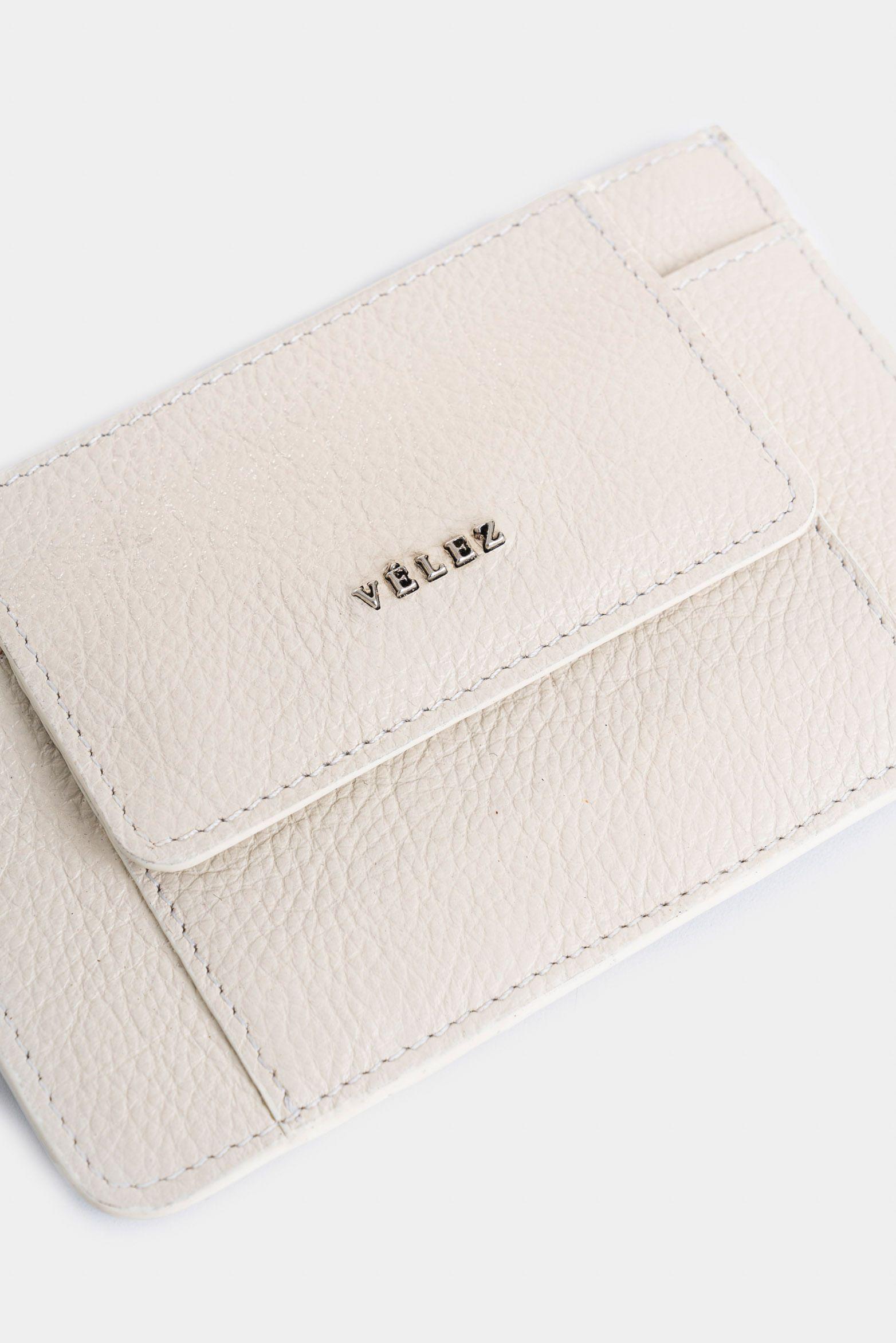 Vélez Porta Documentos Cuero Para Mujer Bolsillo Monedero-3