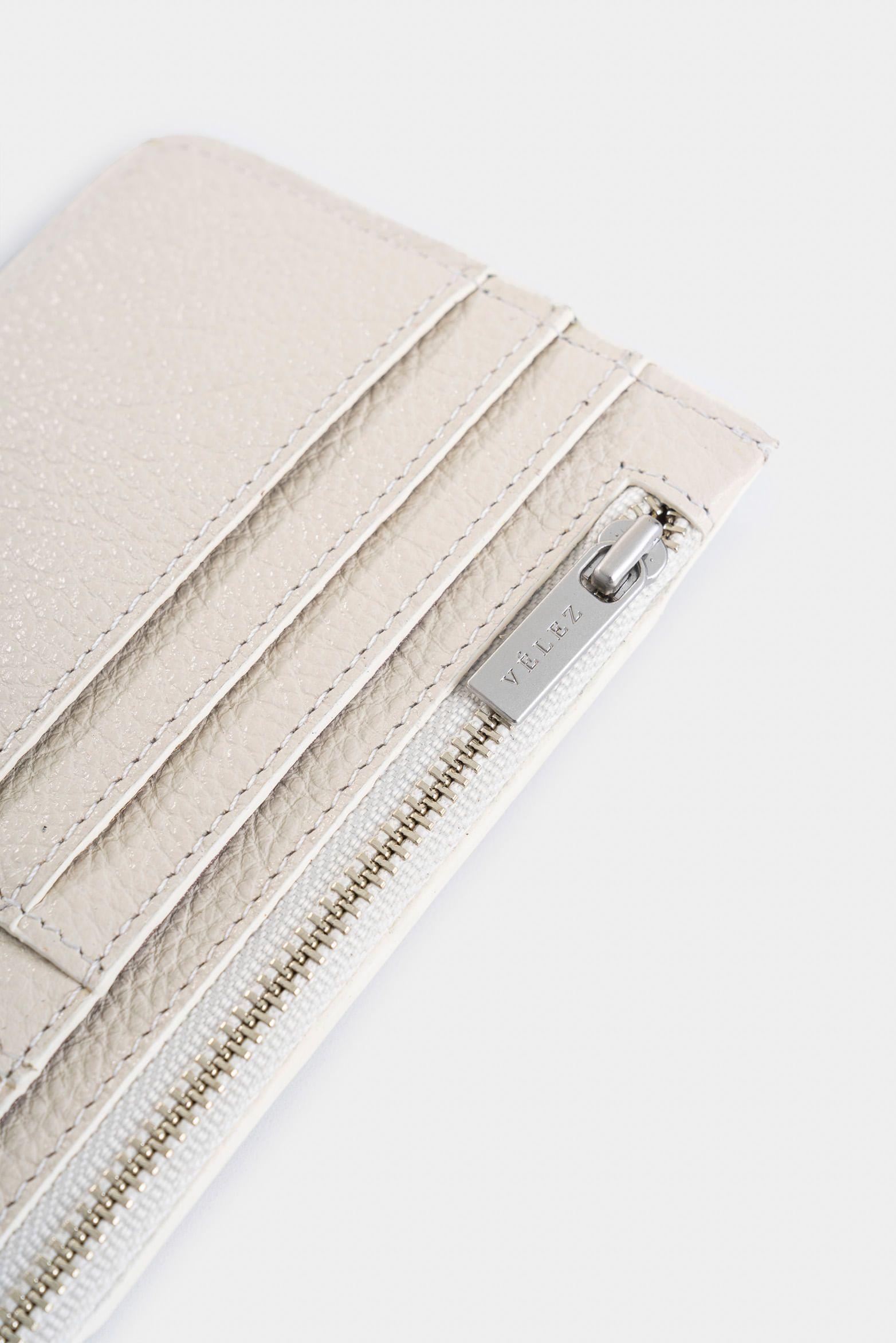 Vélez Porta Documentos Cuero Para Mujer Bolsillo Monedero-4