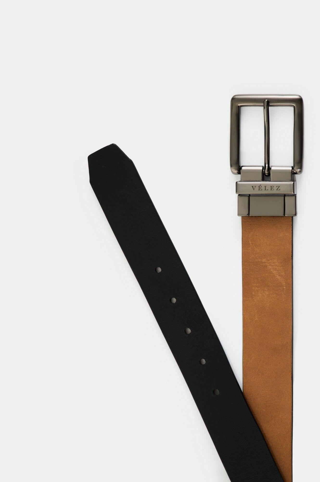 Vélez Cinturón Doble Faz Para Hombre Condall Miel-2