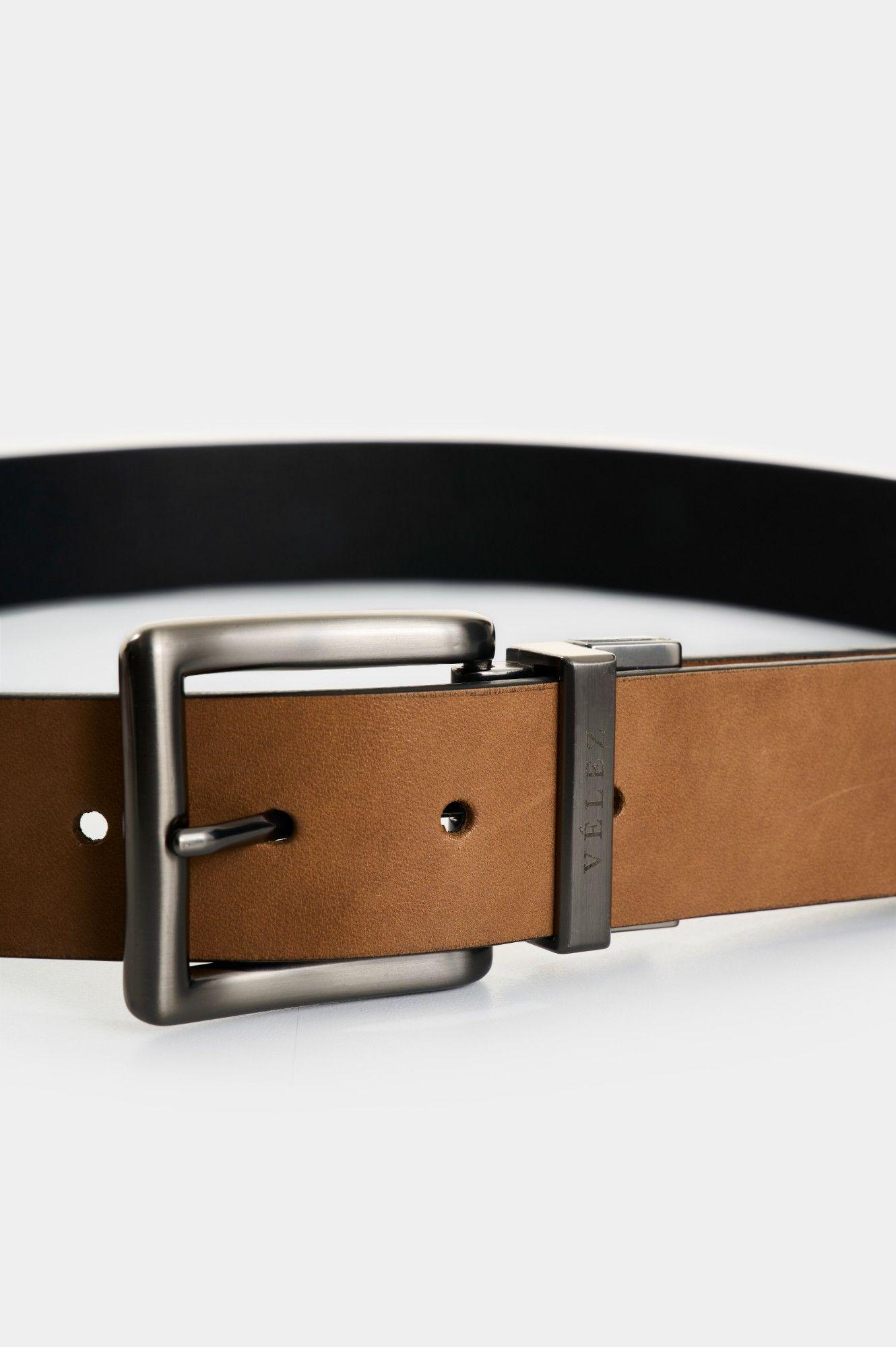 Vélez Cinturón Doble Faz Para Hombre Condall Miel-3