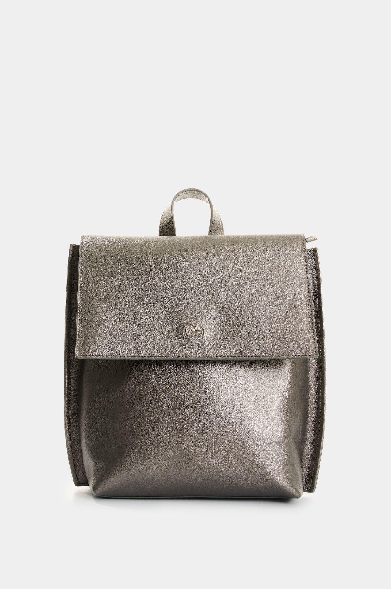 Vélez Mochila De Cuero Grabado Para Mujer Cala Grafito-0