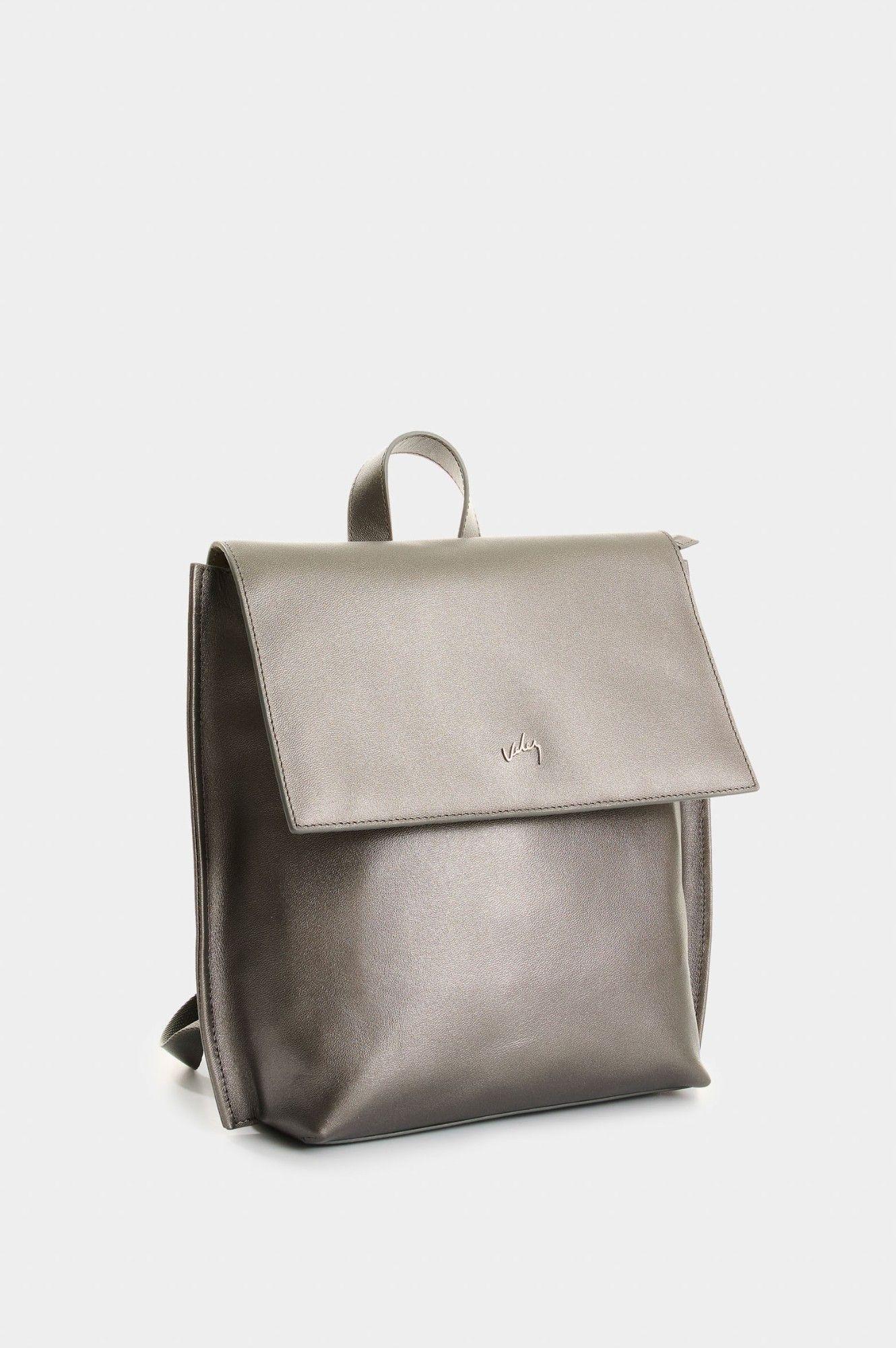Vélez Mochila De Cuero Grabado Para Mujer Cala Grafito-2
