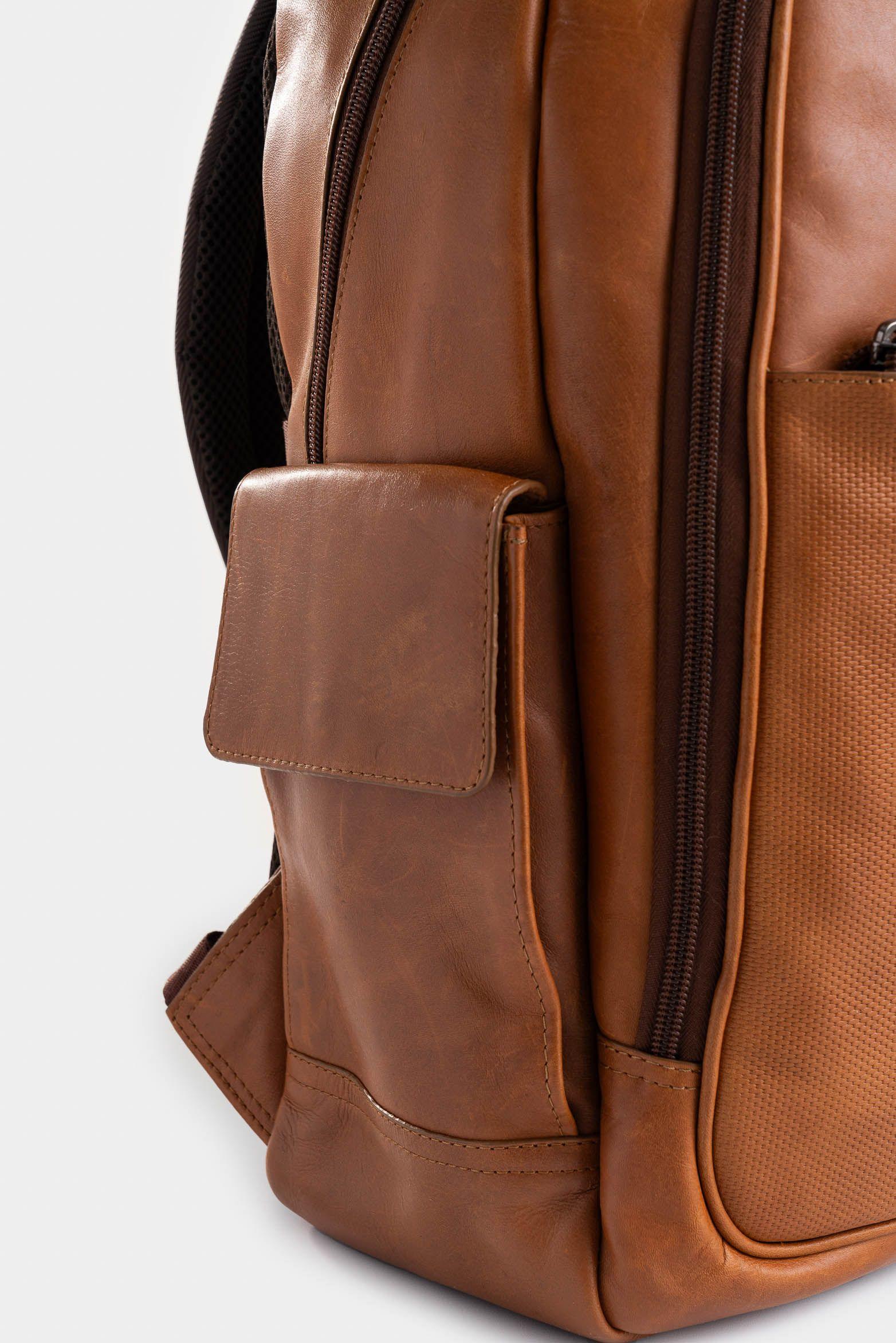 Vélez Mochila Tropical De Cuero Miel-3