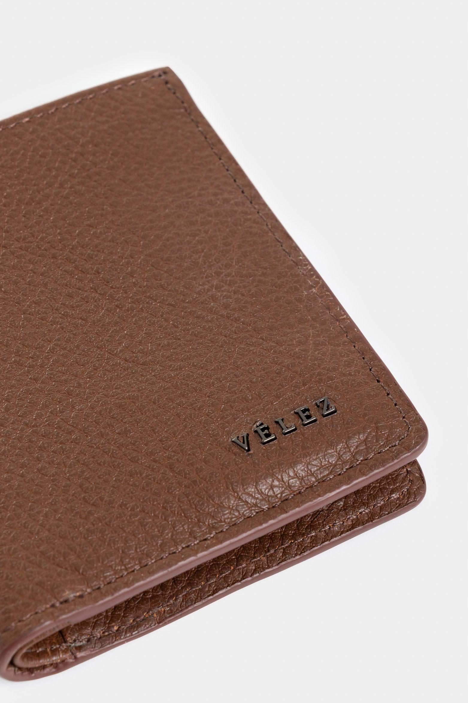 Vélez Billetera Sorrento De Cuero Para Hombre Casual Miel-3