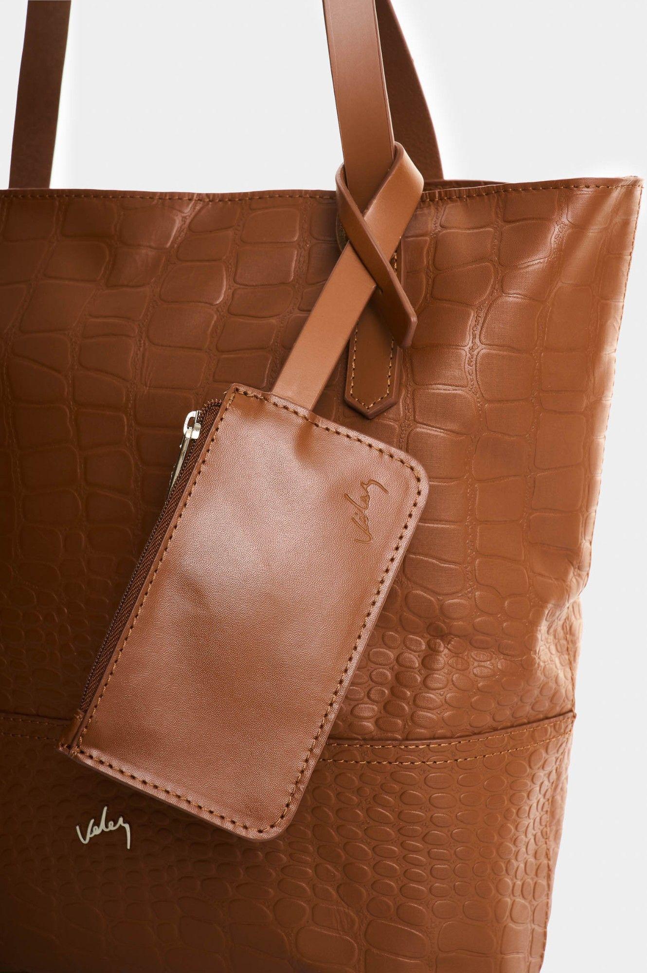 Vélez Cartera Bolso Cuero Grabado Mujer Verona Miel-3