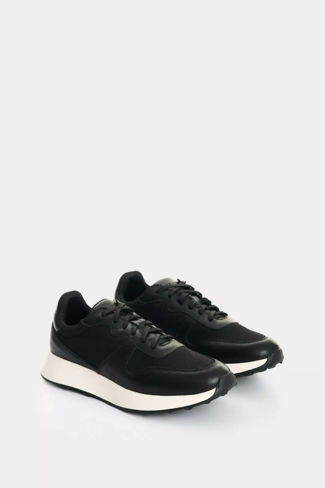 Vélez Zapatilla Tenis Cuero Y Lona Mujer Ocaso 2 Negro-1