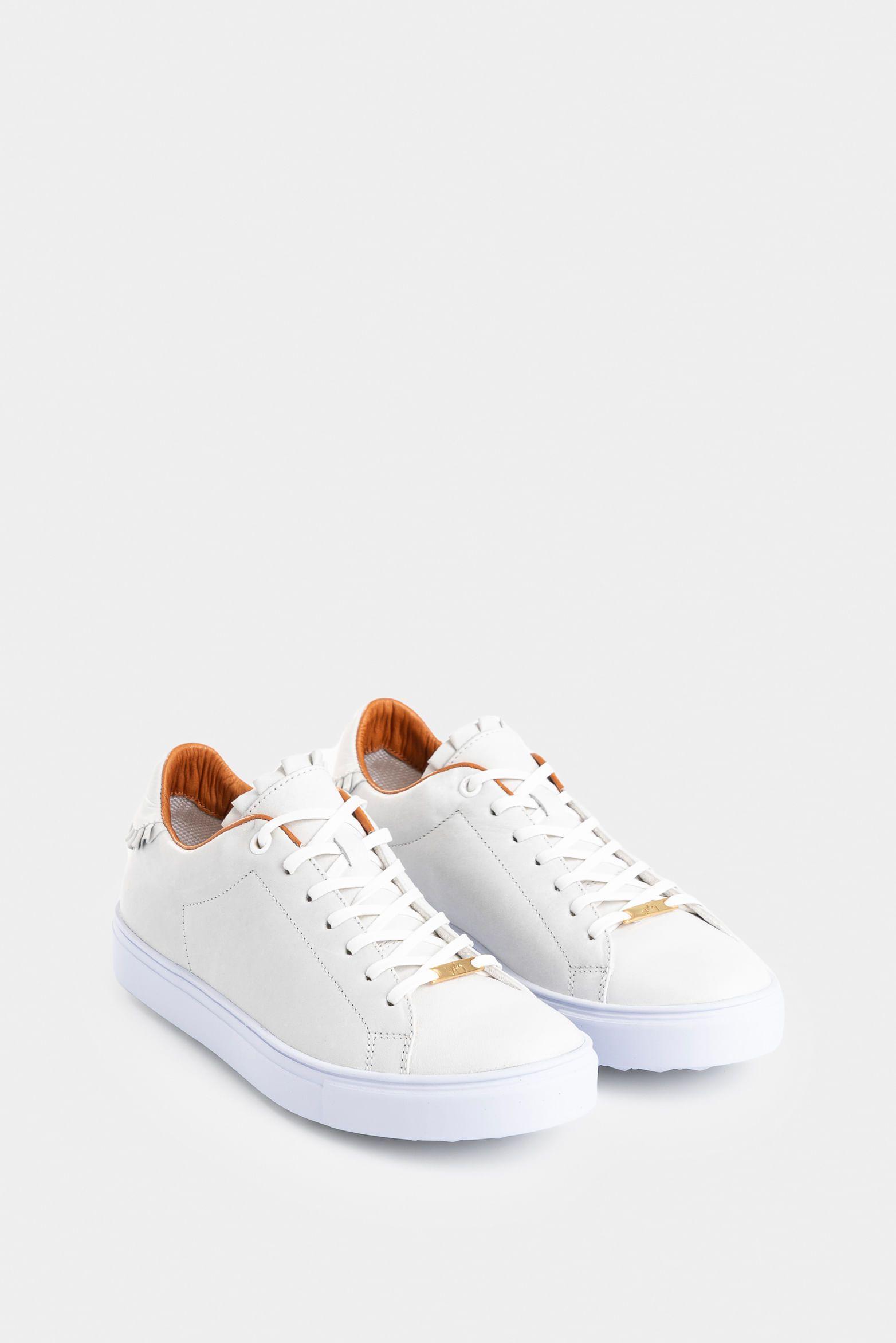 Zapatillas deportivas oda de cuero para mujer personalización Blanco-1