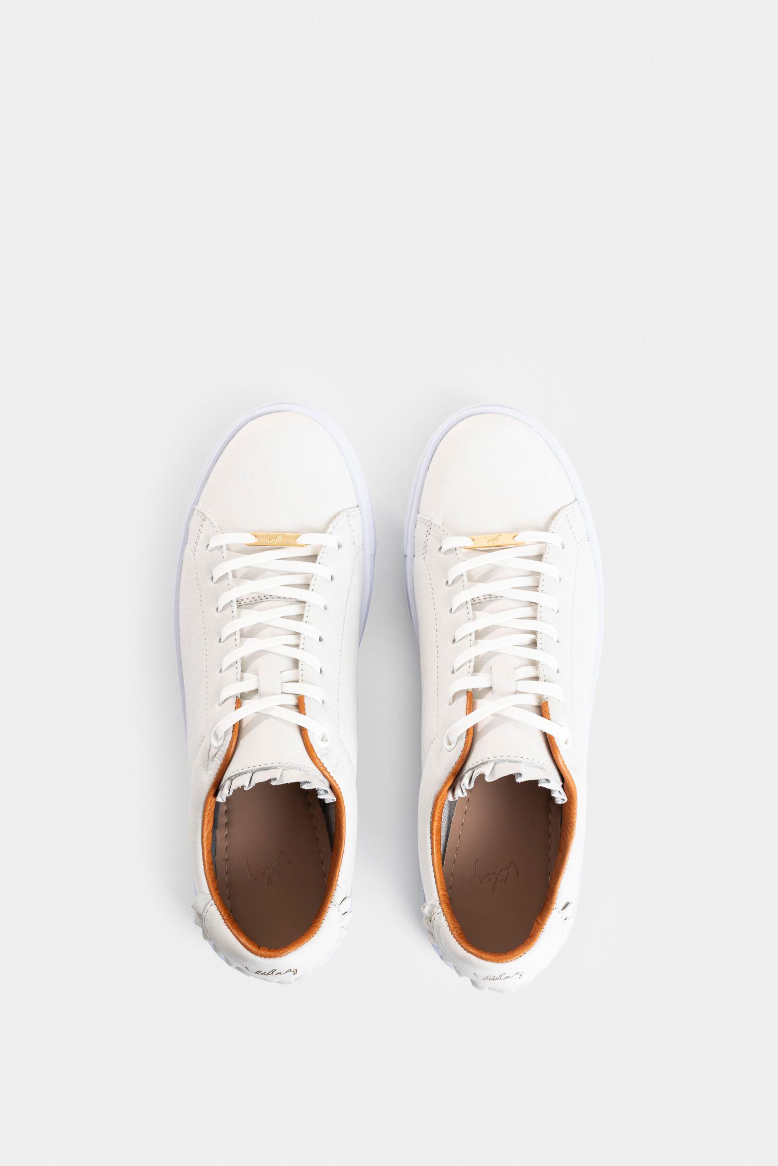 Zapatillas deportivas oda de cuero para mujer personalización Blanco-3