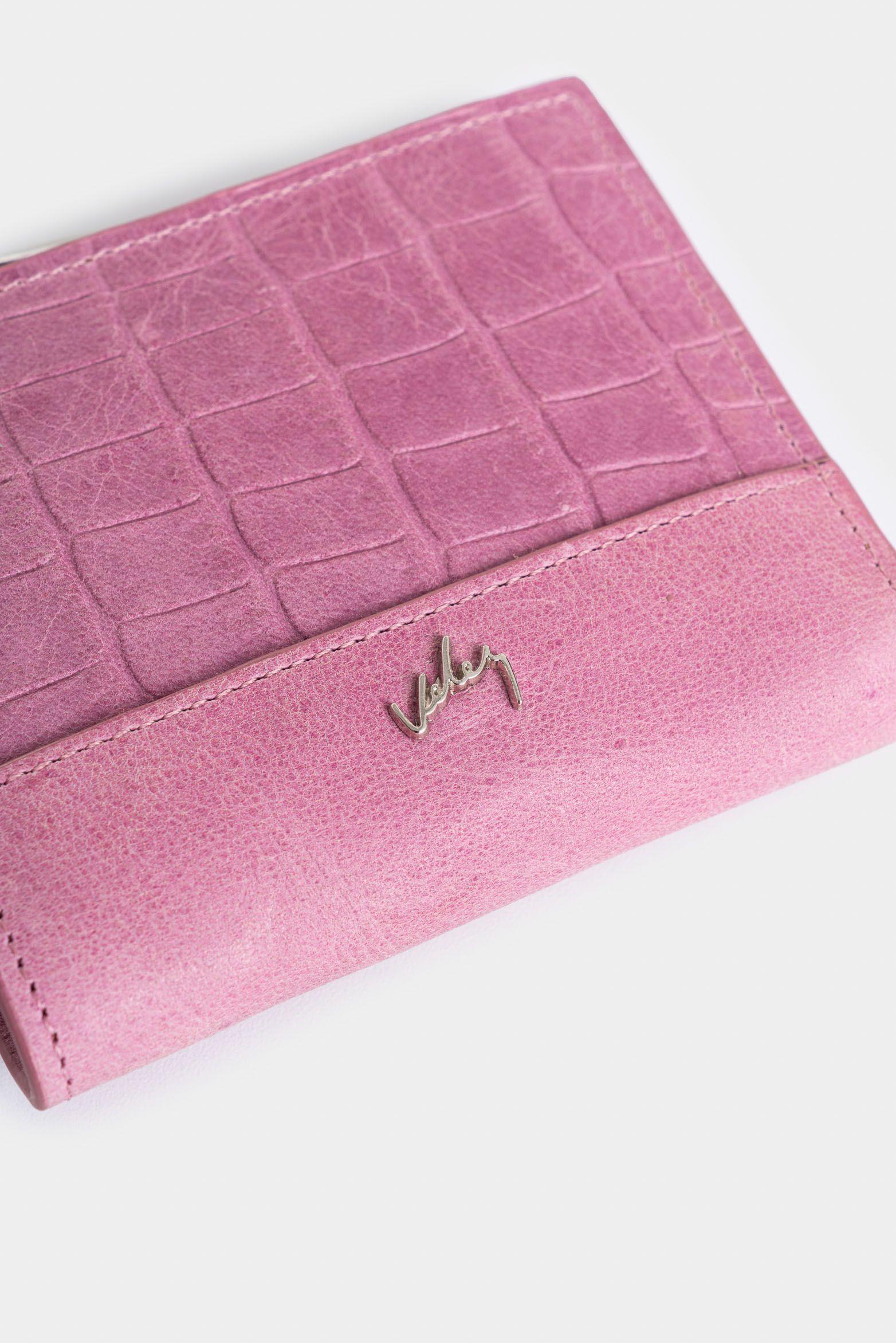 Vélez Billetera Golden De Cuero Para Mujer Grabado Mora-3