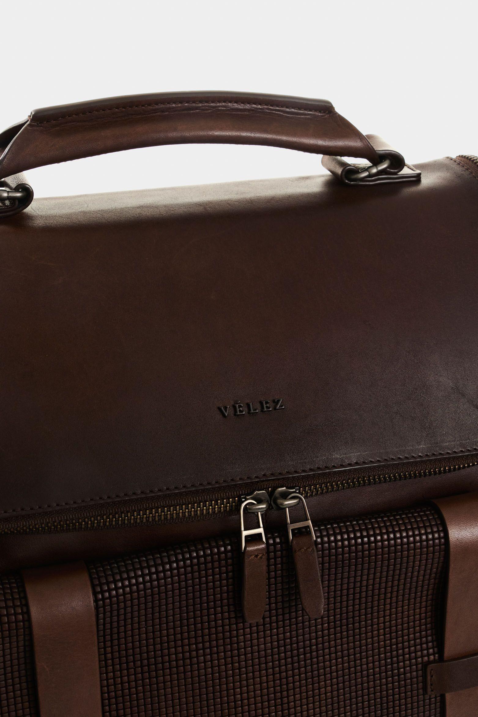 Vélez Morral De Cuero  Hombre New Archaeology Café-3