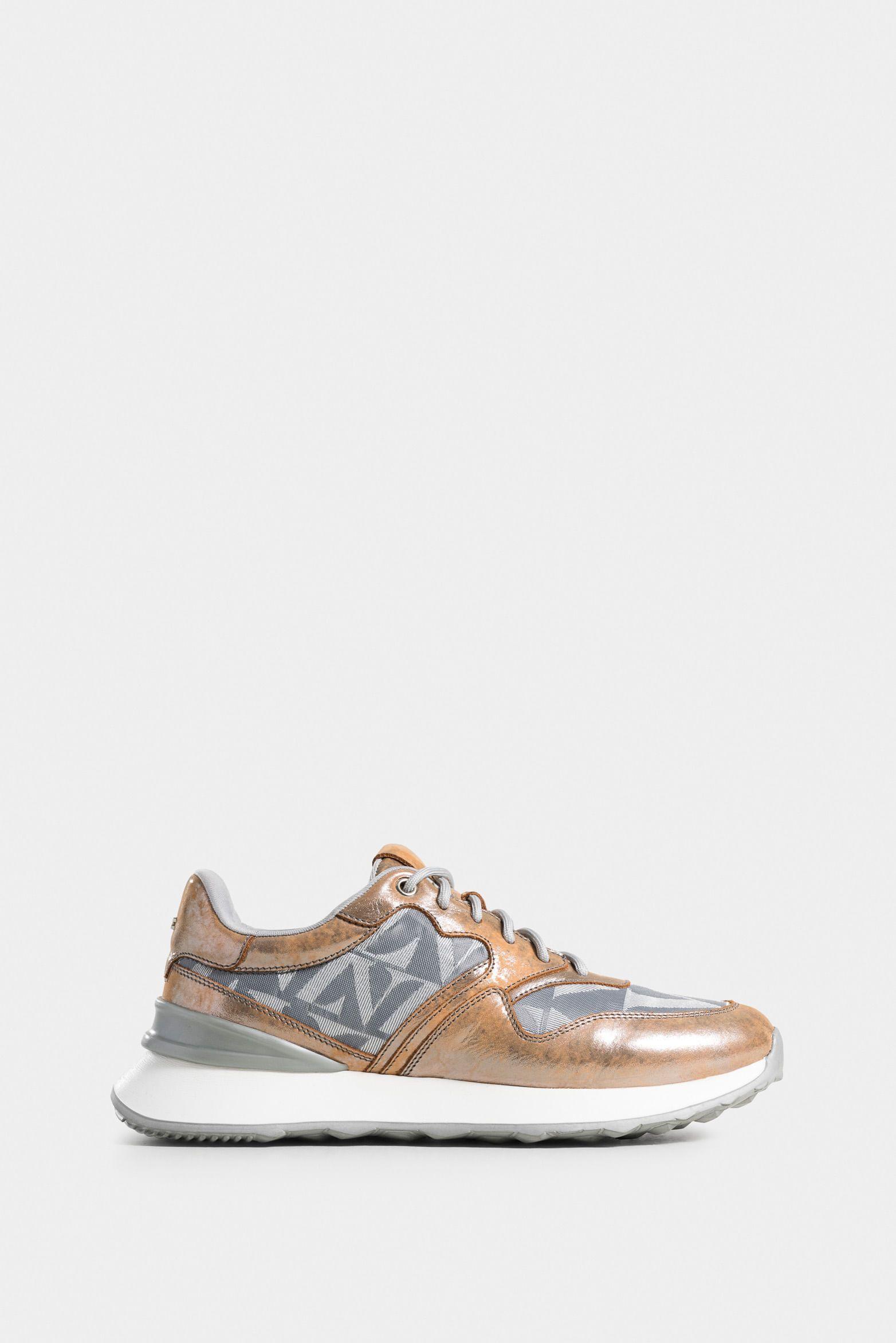Vélez Zapatillas Garda Cuero Folia Mujer Plata-0