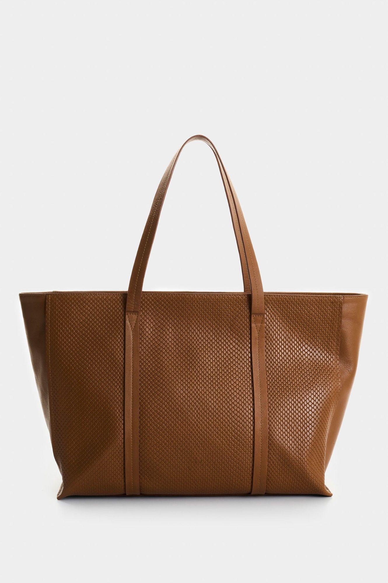 Vélez Cartera Bolso Cuero Grabado Mujer Nectaria Miel-2