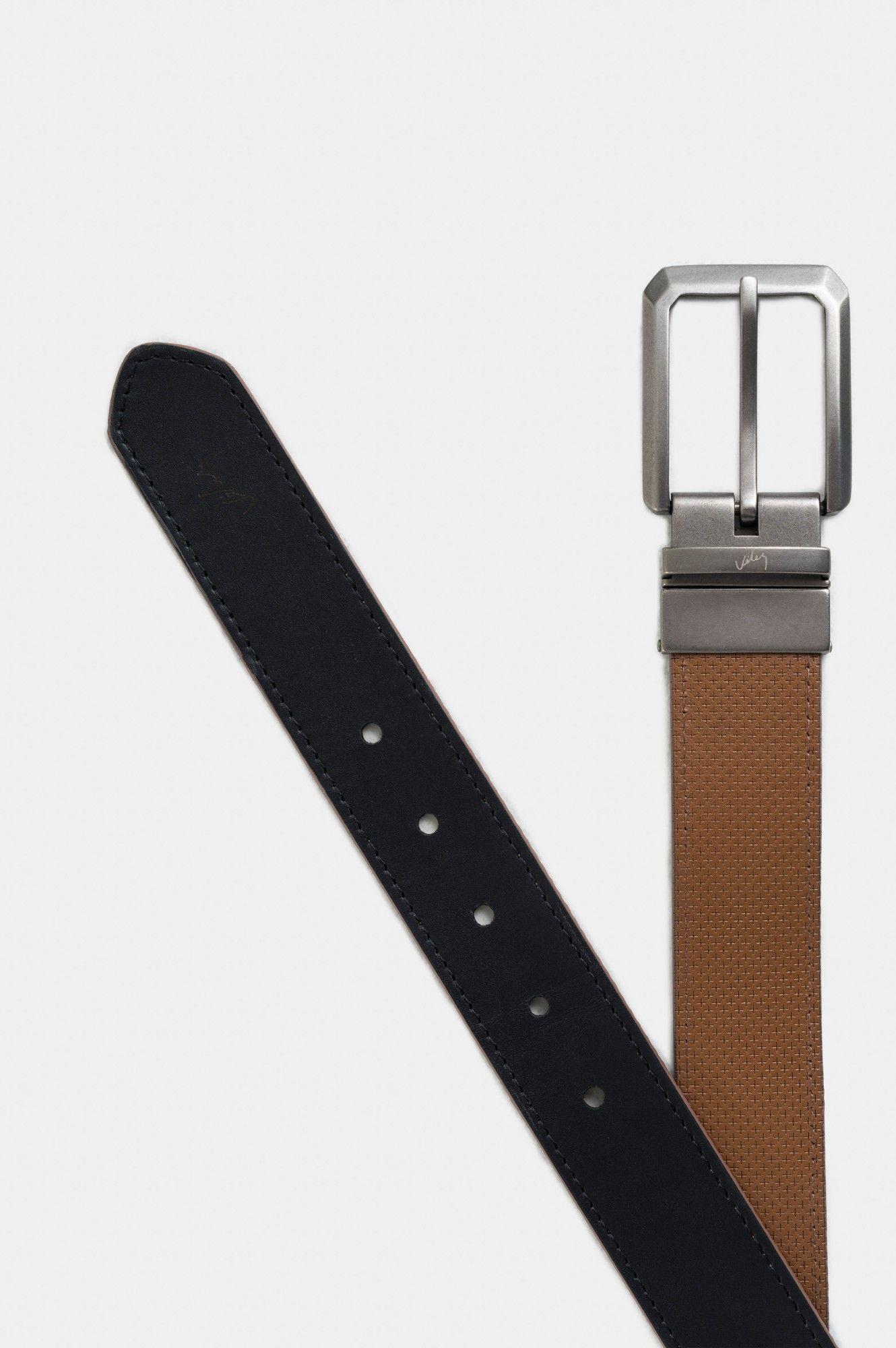 Vélez Cinturón Doble Faz Igor Cuero Hombre Punta Lanza Miel-2