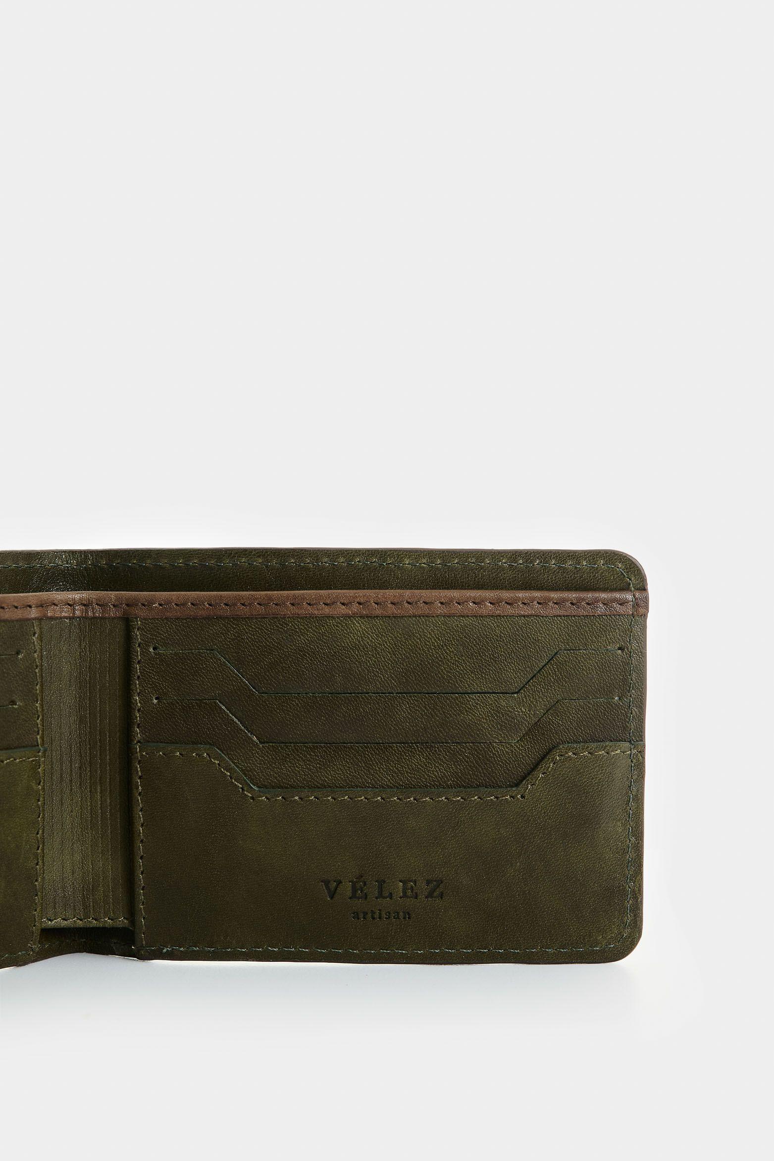 Vélez Billetera De Cuero Para Hombre Tessa Cafe-4