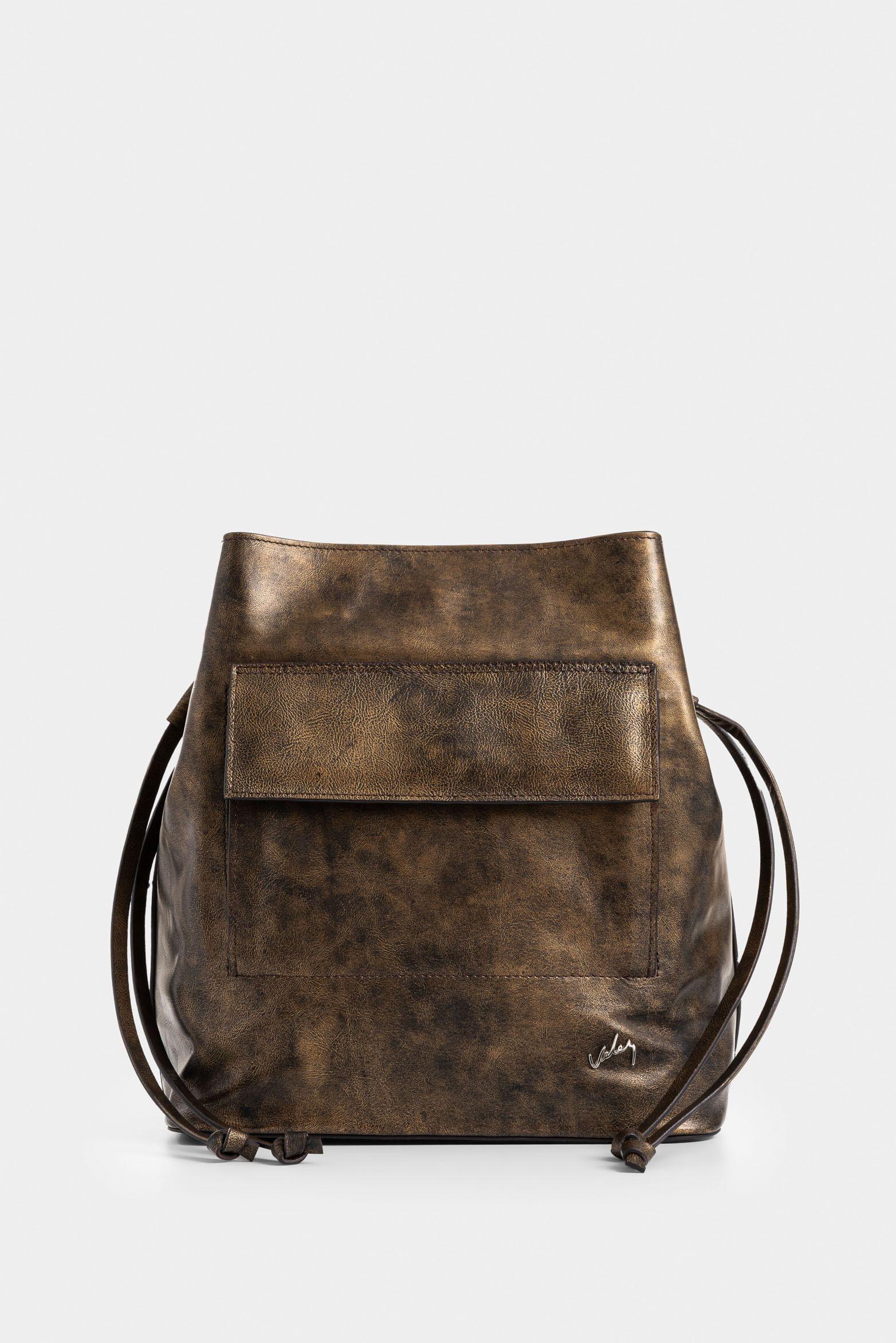 Shopping Santa Clara de cuero folia para mujer multifuncional café-0