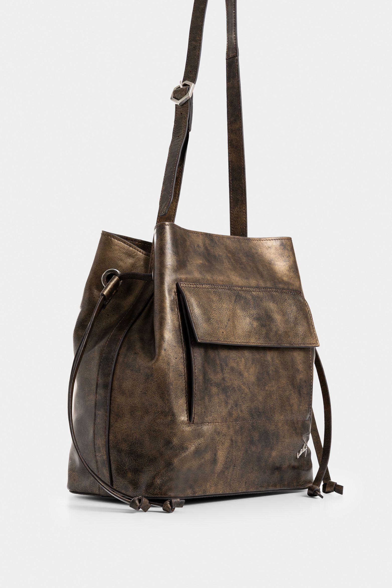 Shopping Santa Clara de cuero folia para mujer multifuncional café-1