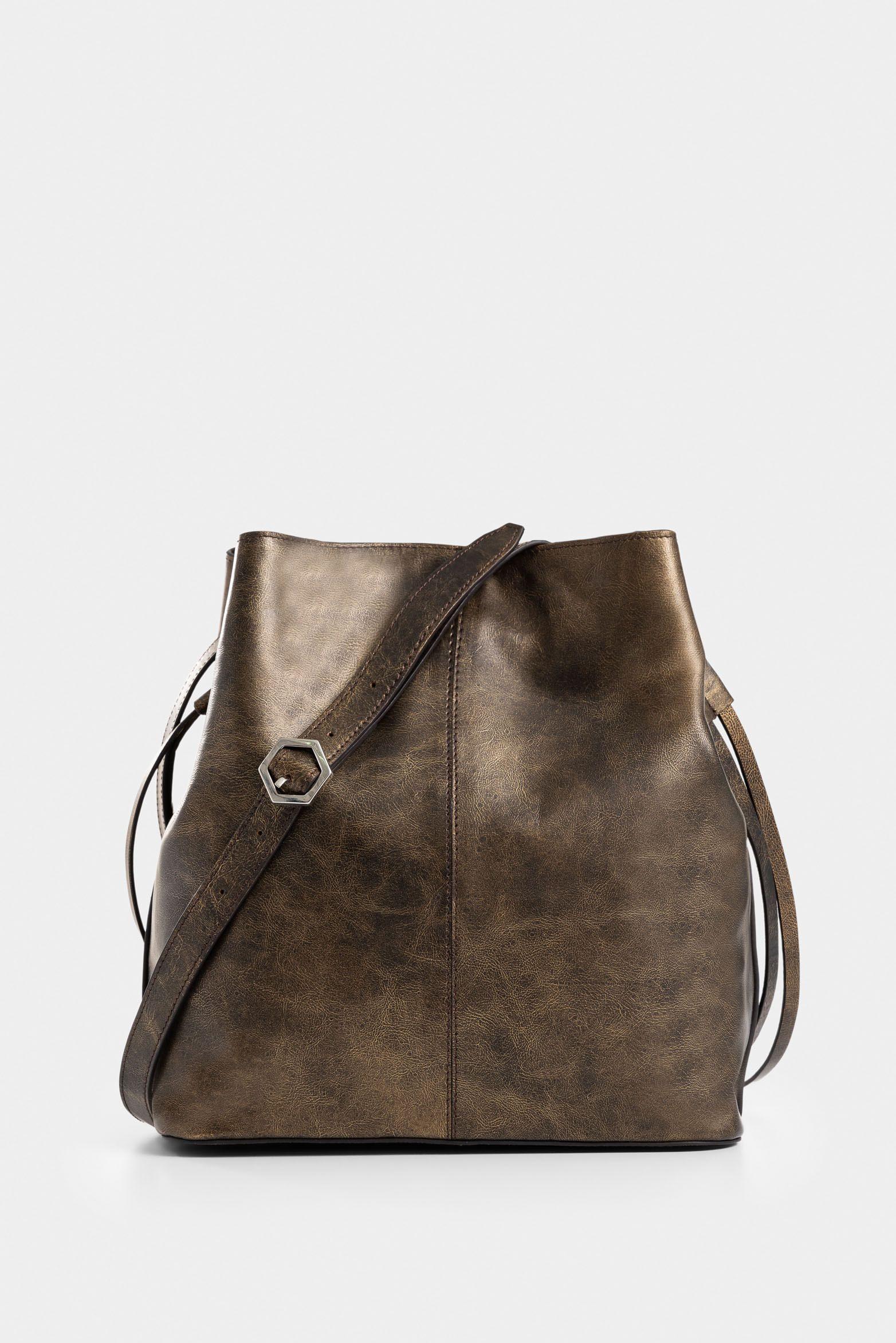 Shopping Santa Clara de cuero folia para mujer multifuncional café-2