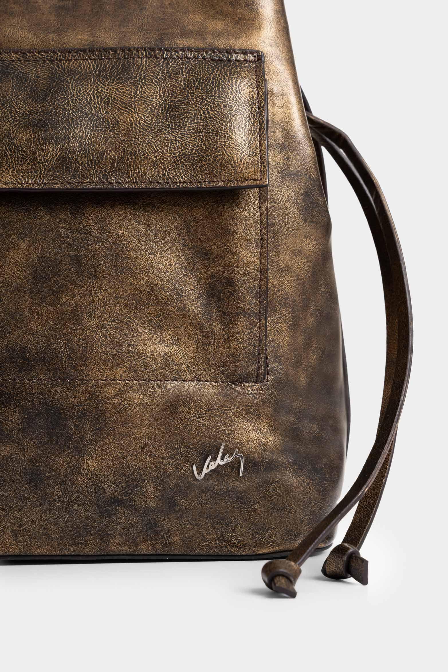 Shopping Santa Clara de cuero folia para mujer multifuncional café-3