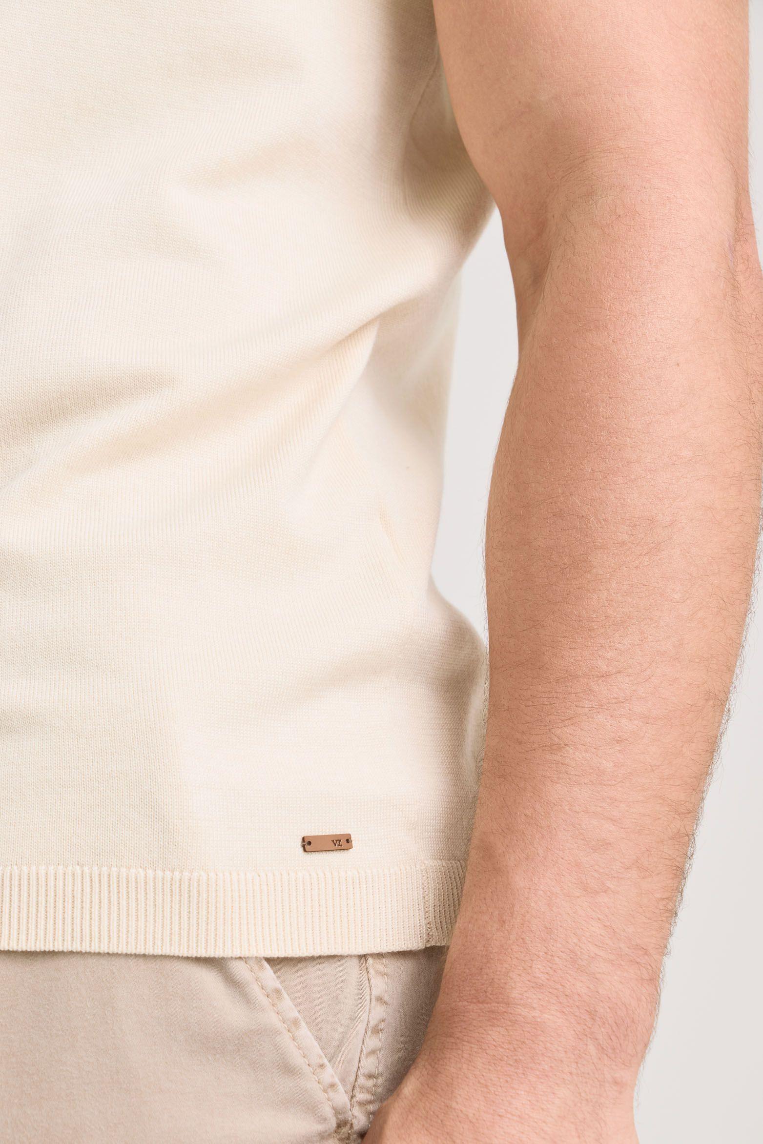 Vélez Polera Franjas 2 Tejida Para Hombre Manga Corta Arena-4