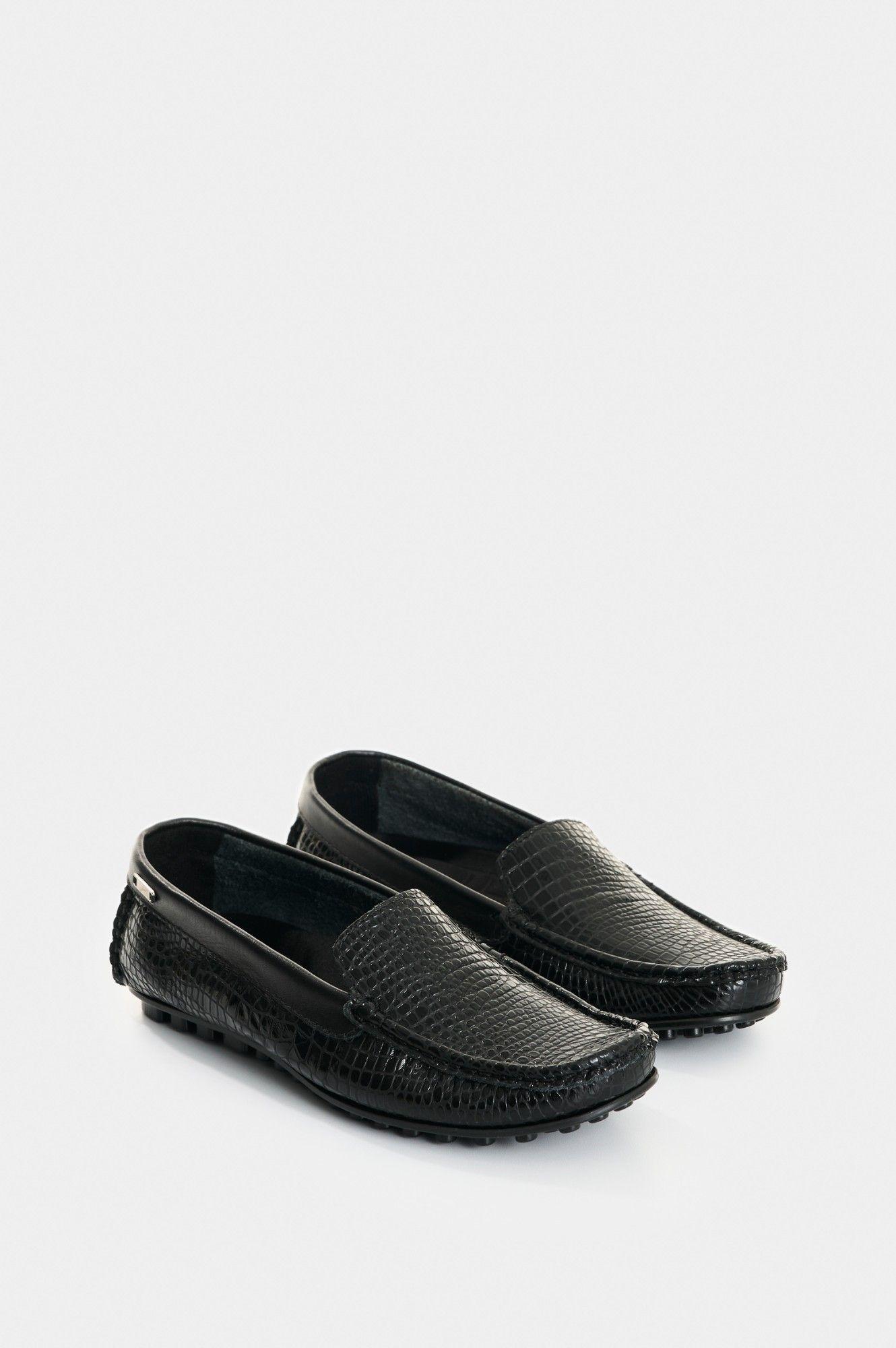Vélez Mocasín De Cuero Folia Para Mujer Denver 2 Negro-1