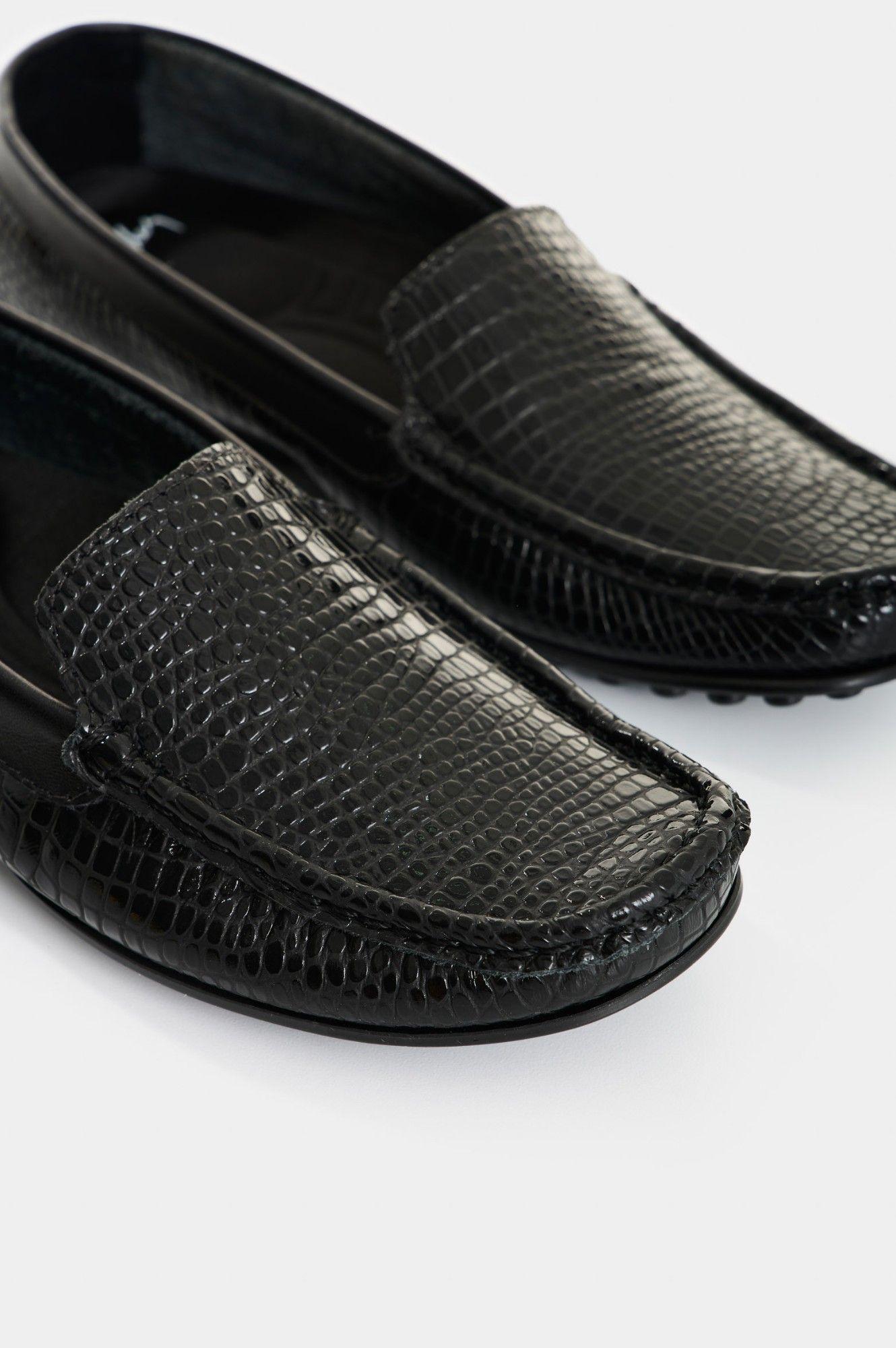 Vélez Mocasín De Cuero Folia Para Mujer Denver 2 Negro-4