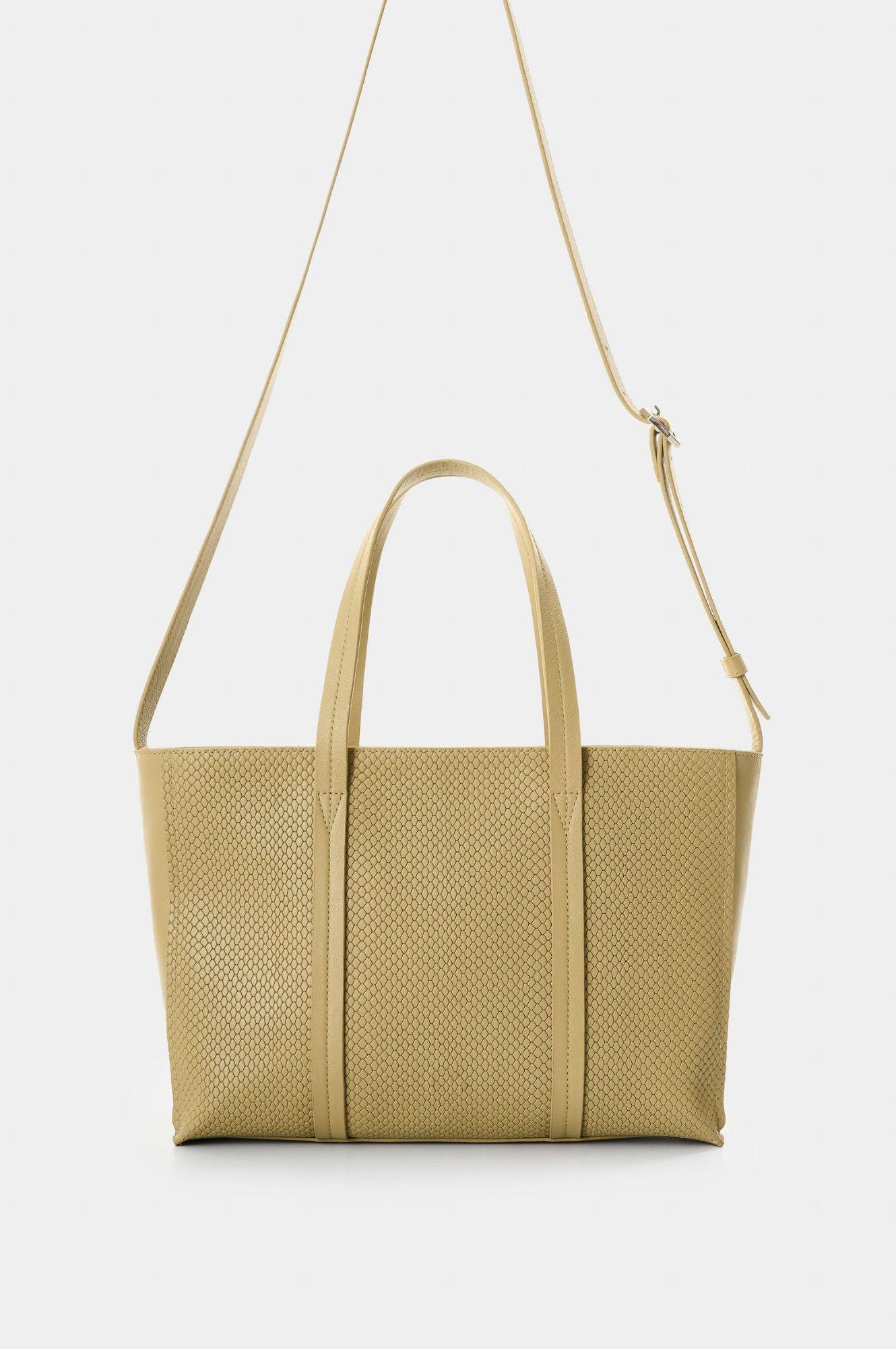 Vélez Bandolera Cuero Grabado Mujer Nectaria Verde Oliva-2
