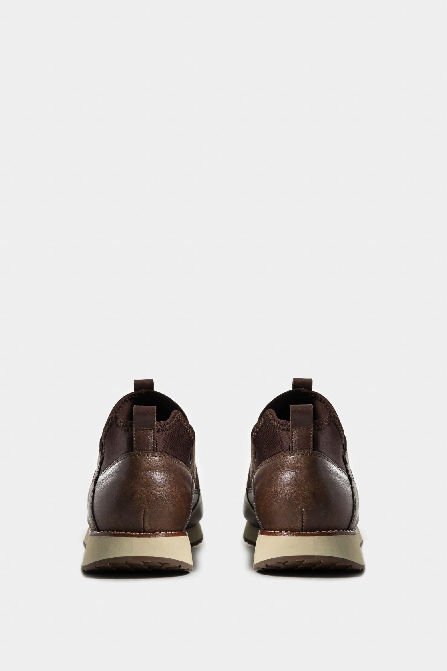 Vélez Tenis Neo 2 De Cuero Para Hombre Con Láser Café-2