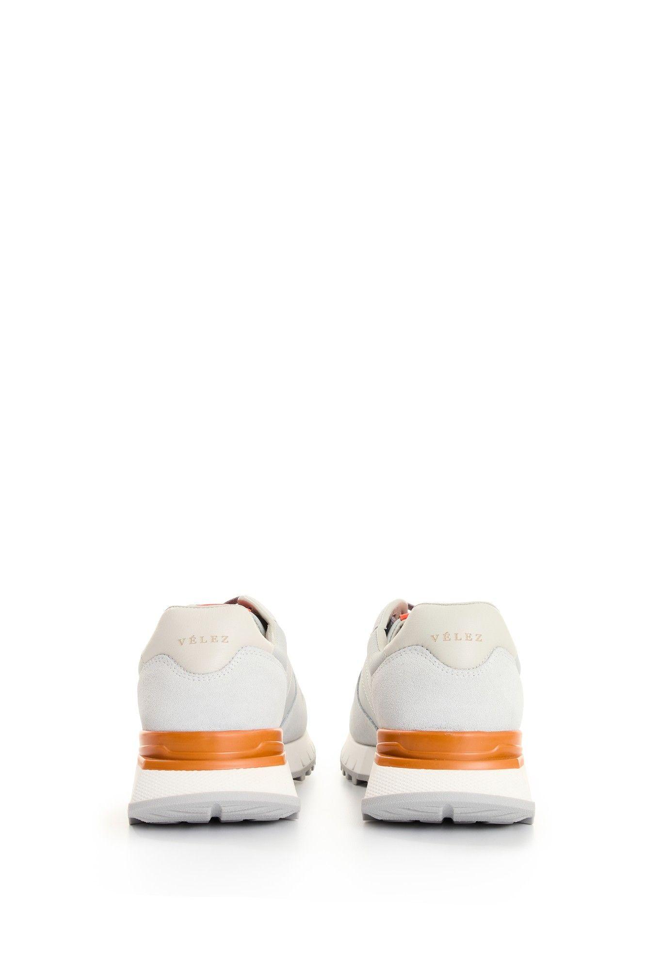 Vélez Zapatilla Tenis Azahar Gamuza Y Lona Hombre Forma Deportiva Gris-4